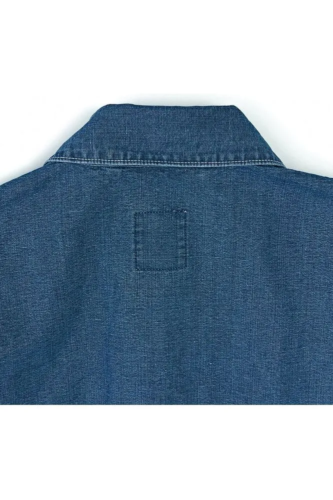 9 Oz Canvas Denim Short Jacket - Denim Blue