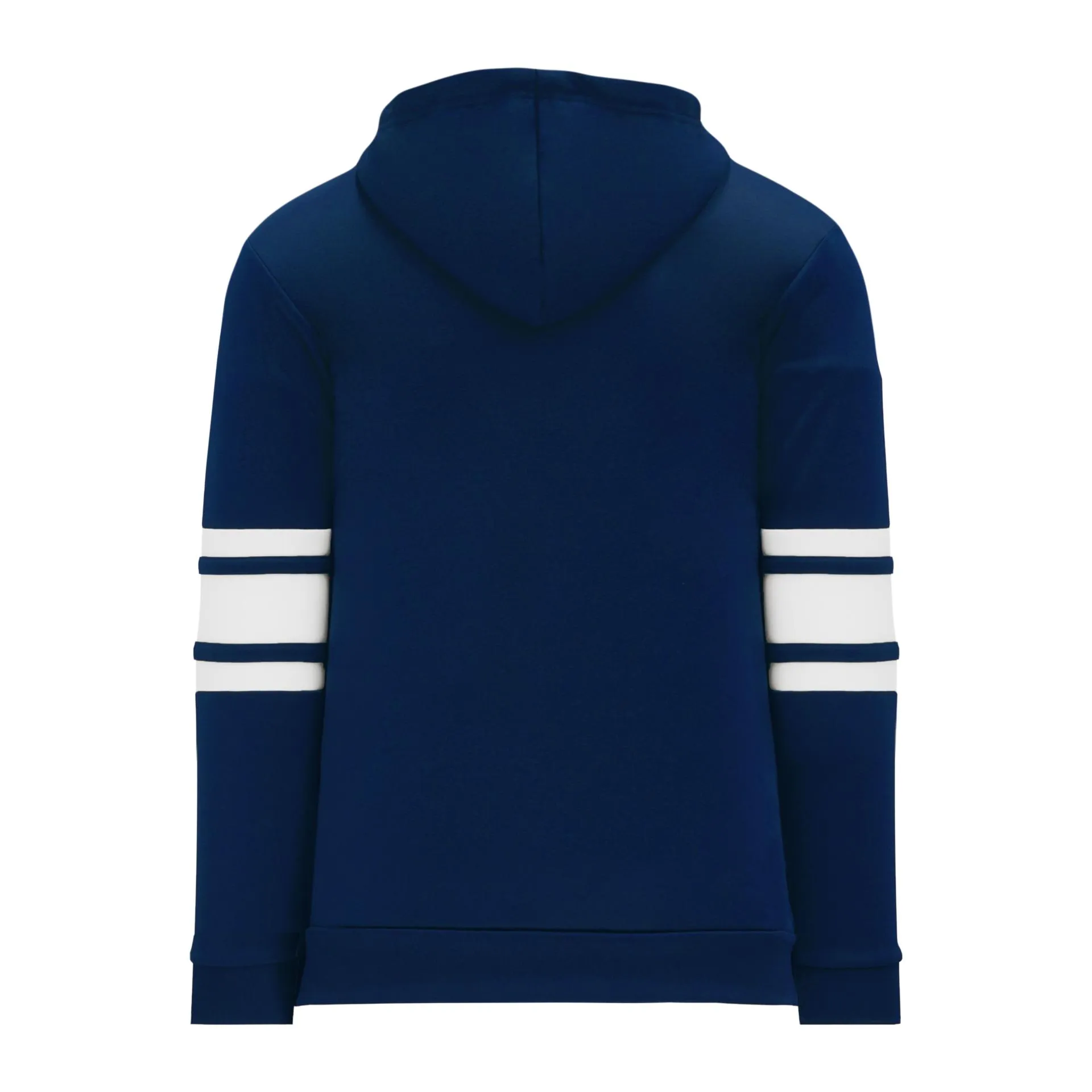 A1845-216 Navy/White Blank Hoodie Sweatshirt
