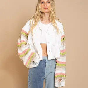 Alexandra - Patchwork Knit Jacket