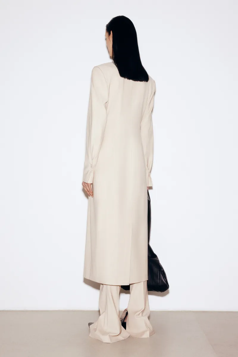 BEIGE BLAZER-DRESS