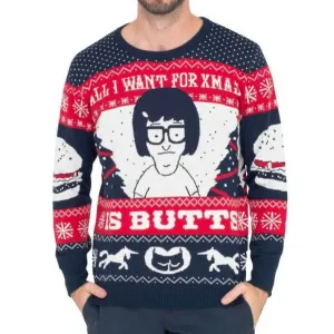 Bob's Burgers Tina Ugly Christmas Sweater - Unisex Knitted
