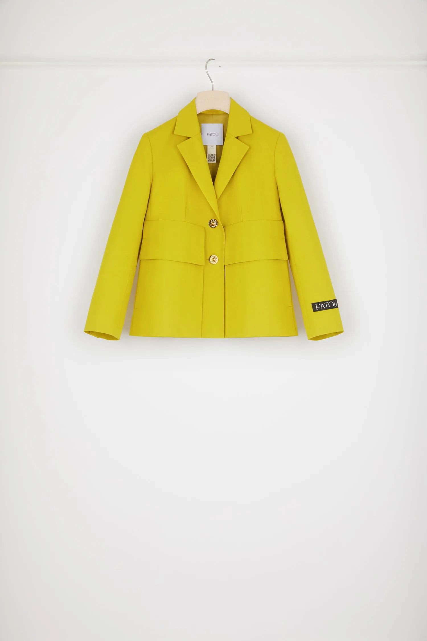 Box jacket in organic cotton