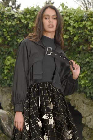 Buckle Up Cropped Jacket
