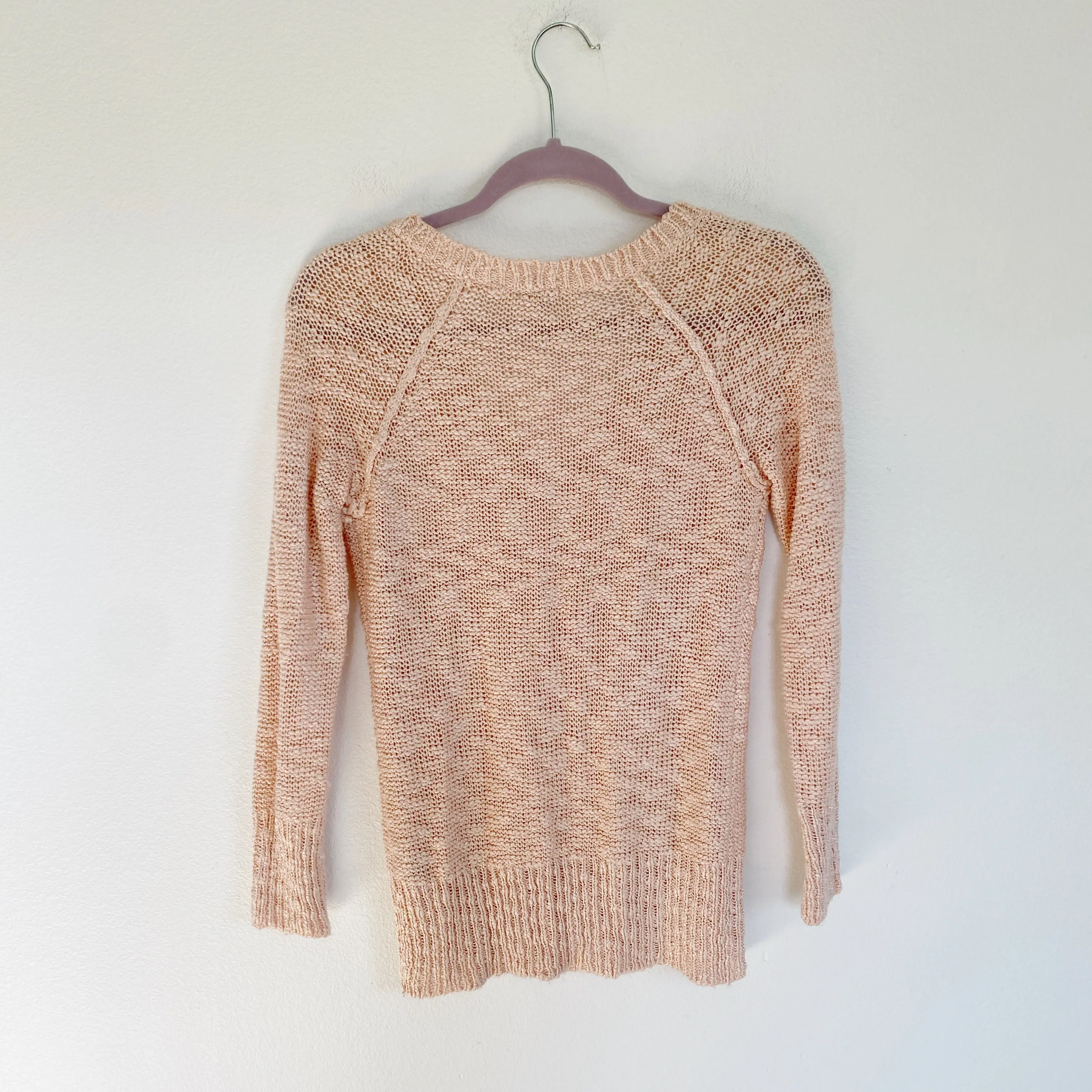 Charolette Russe Knit Blush Sweater Small