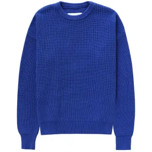 Cotton Knit Sweater Royal - Unisex
