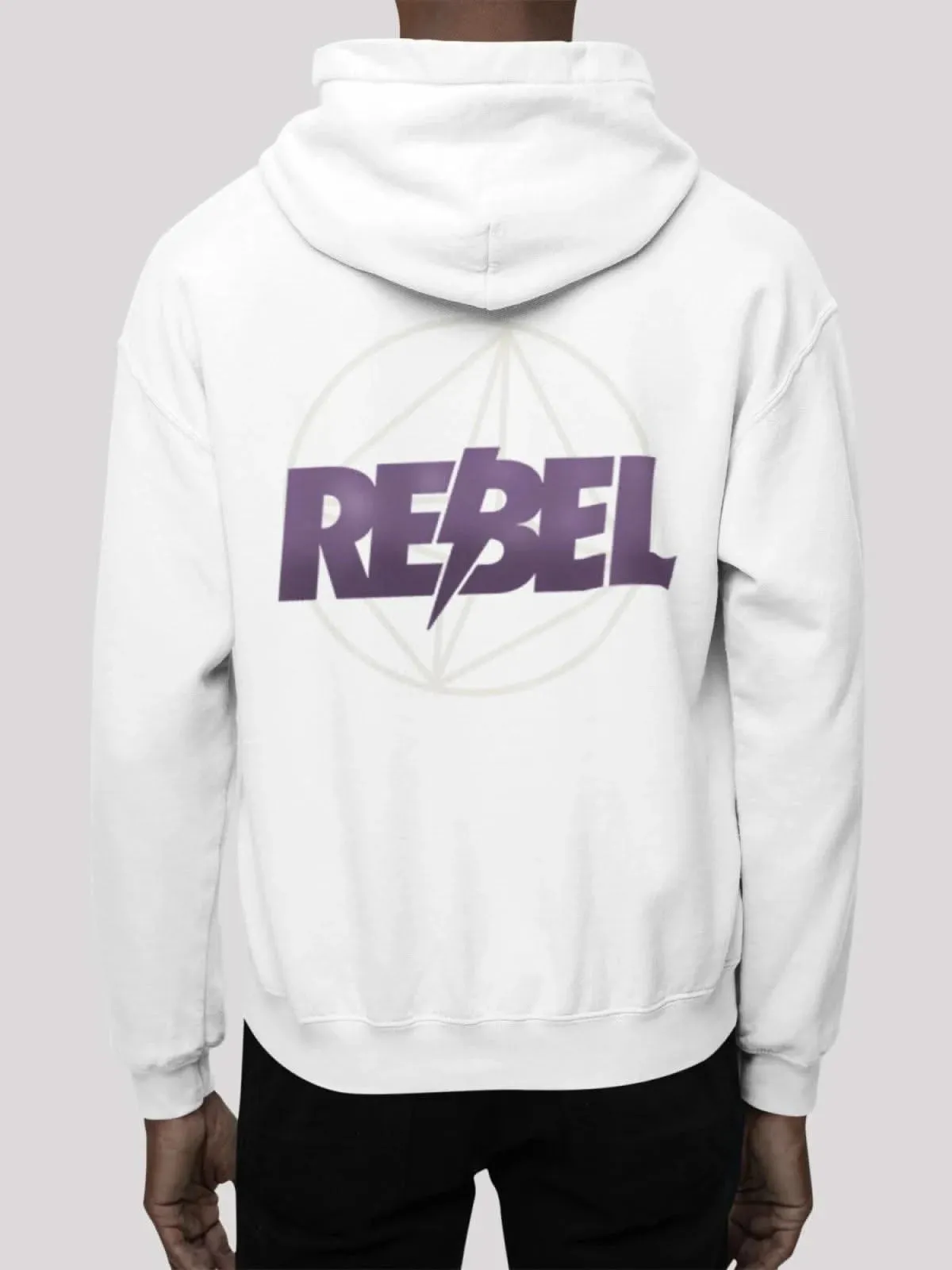 Crazy Retro White Unisex Hoodie