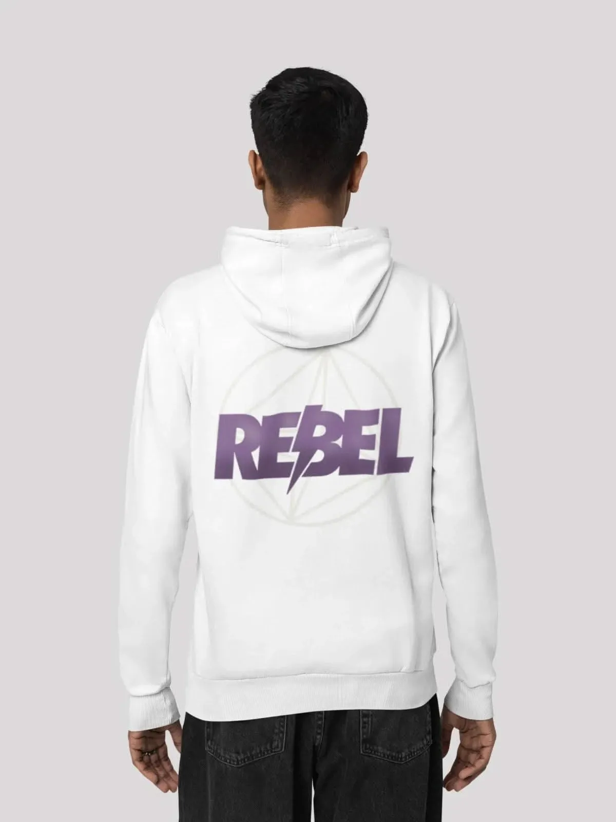 Crazy Retro White Unisex Hoodie