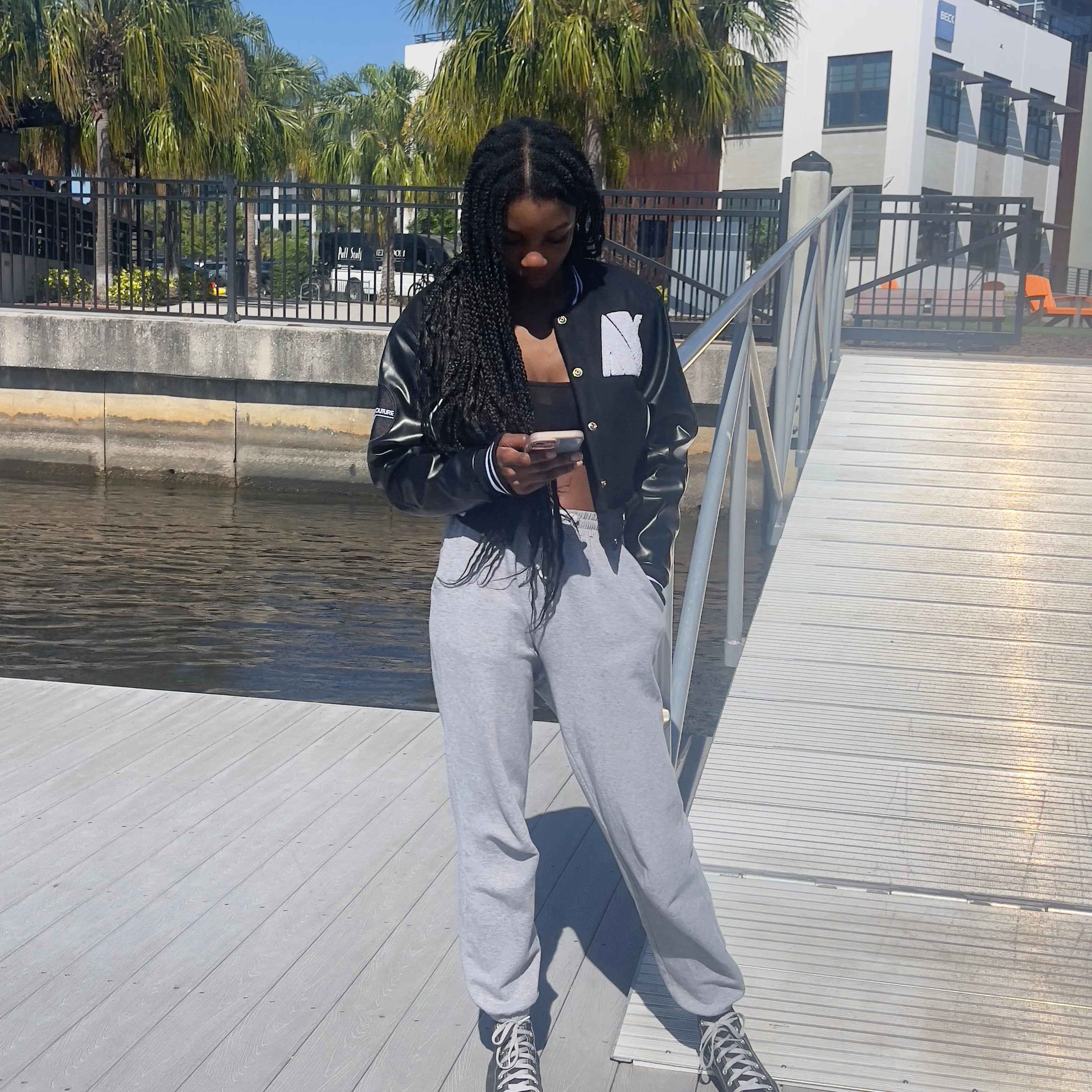 Crop Top Varsity Jacket
