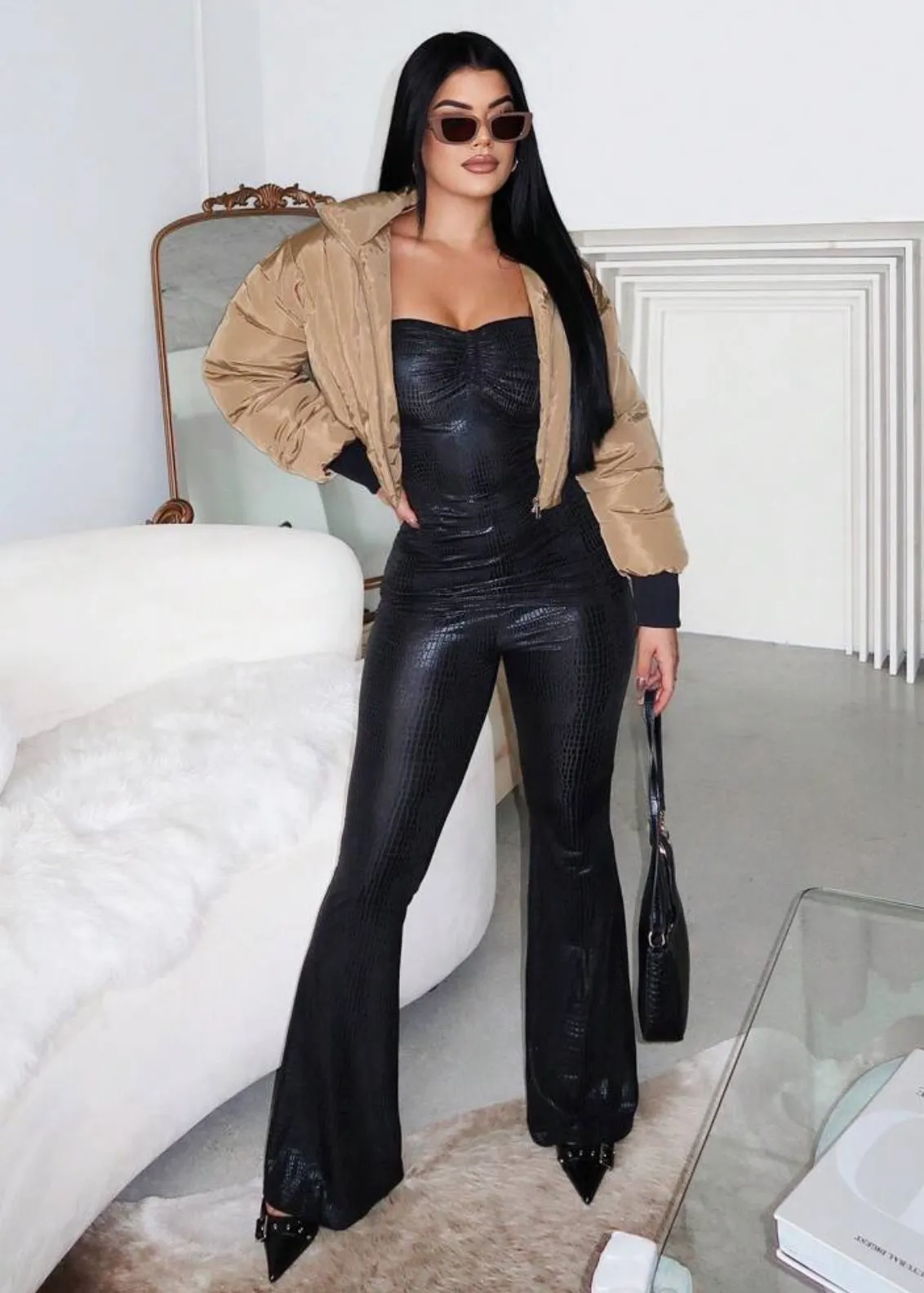 Cropped Bubble Jacket