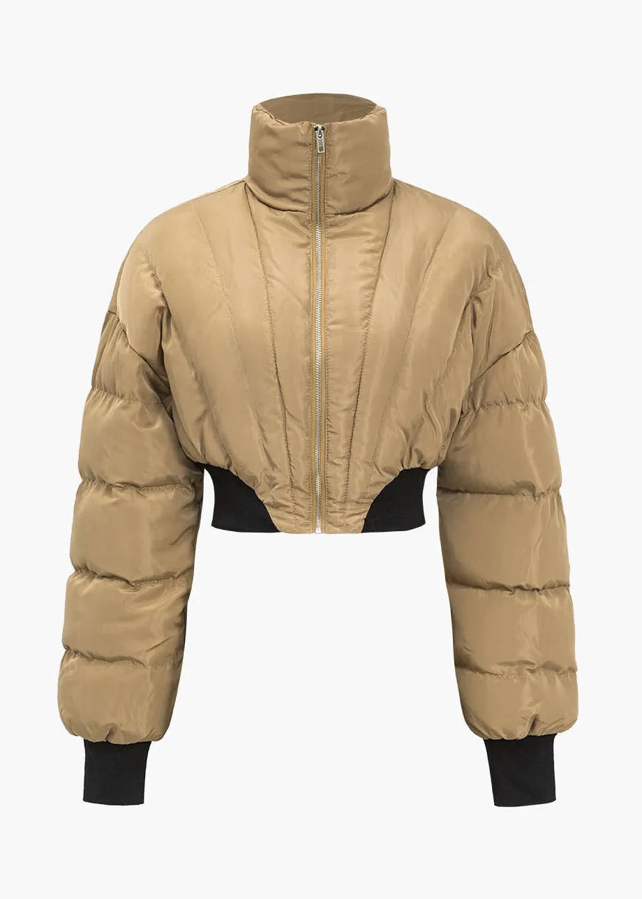 Cropped Bubble Jacket