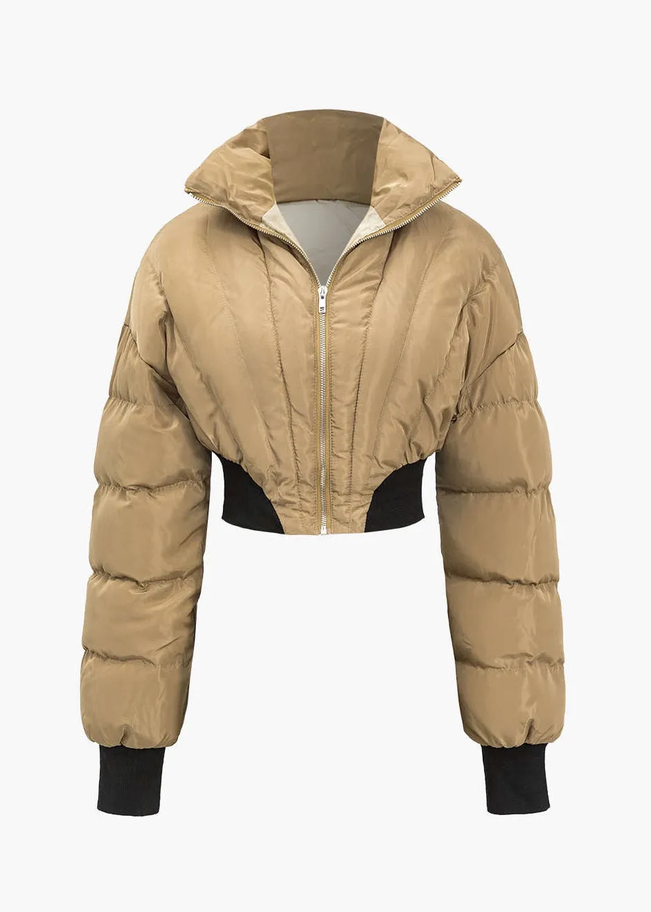 Cropped Bubble Jacket