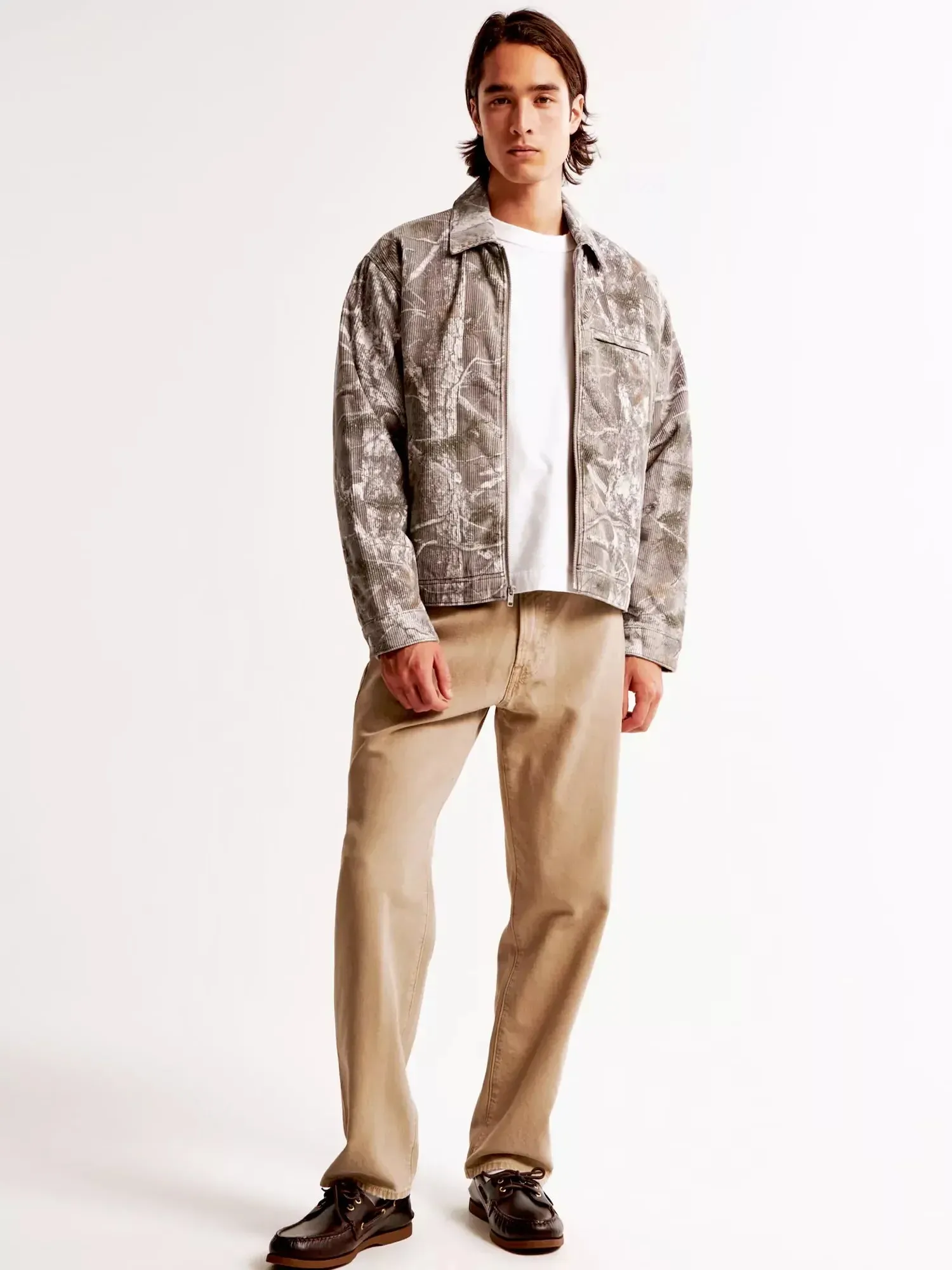 Cropped Corduroy Trucker Jacket