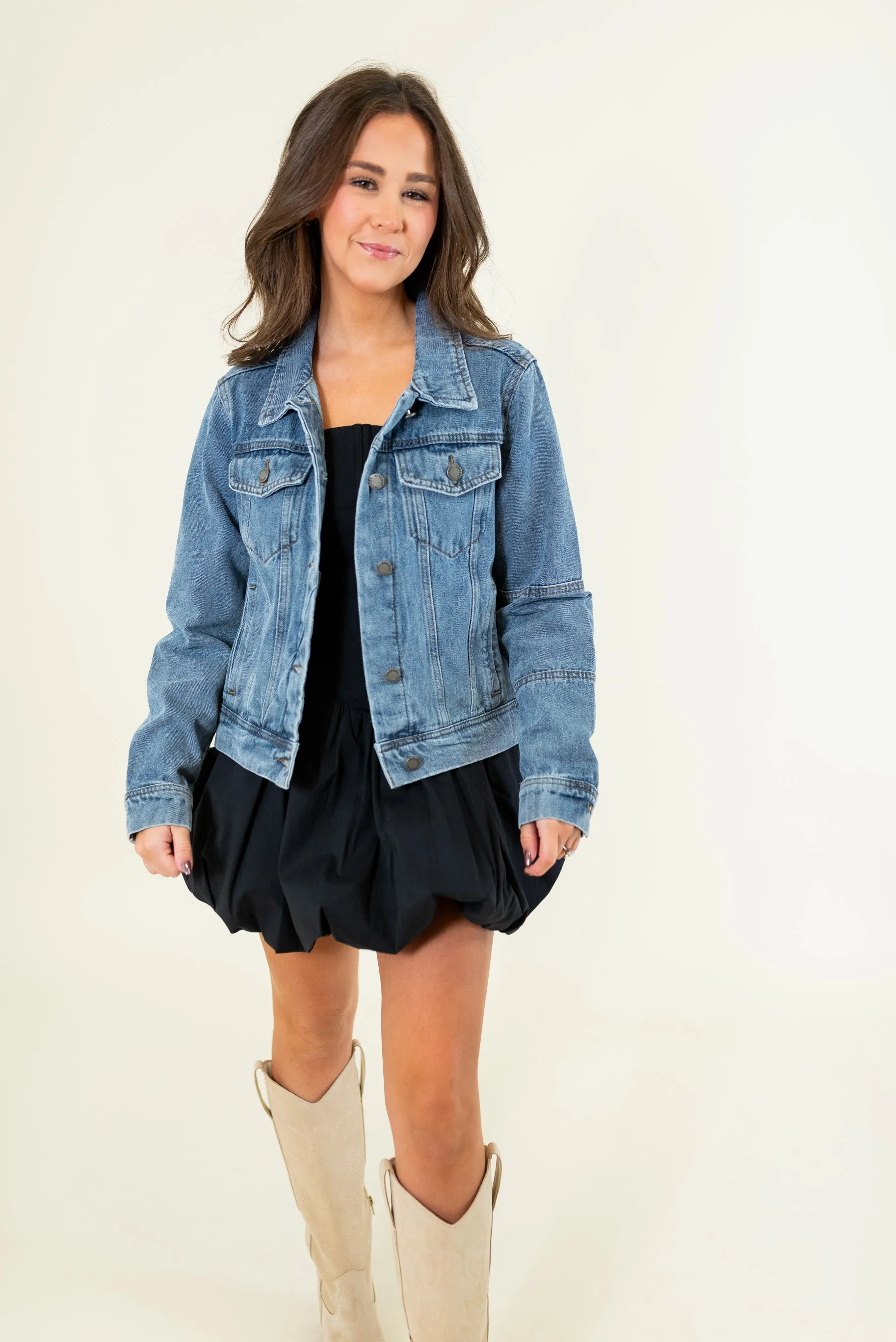 Cropped Denim Jacket