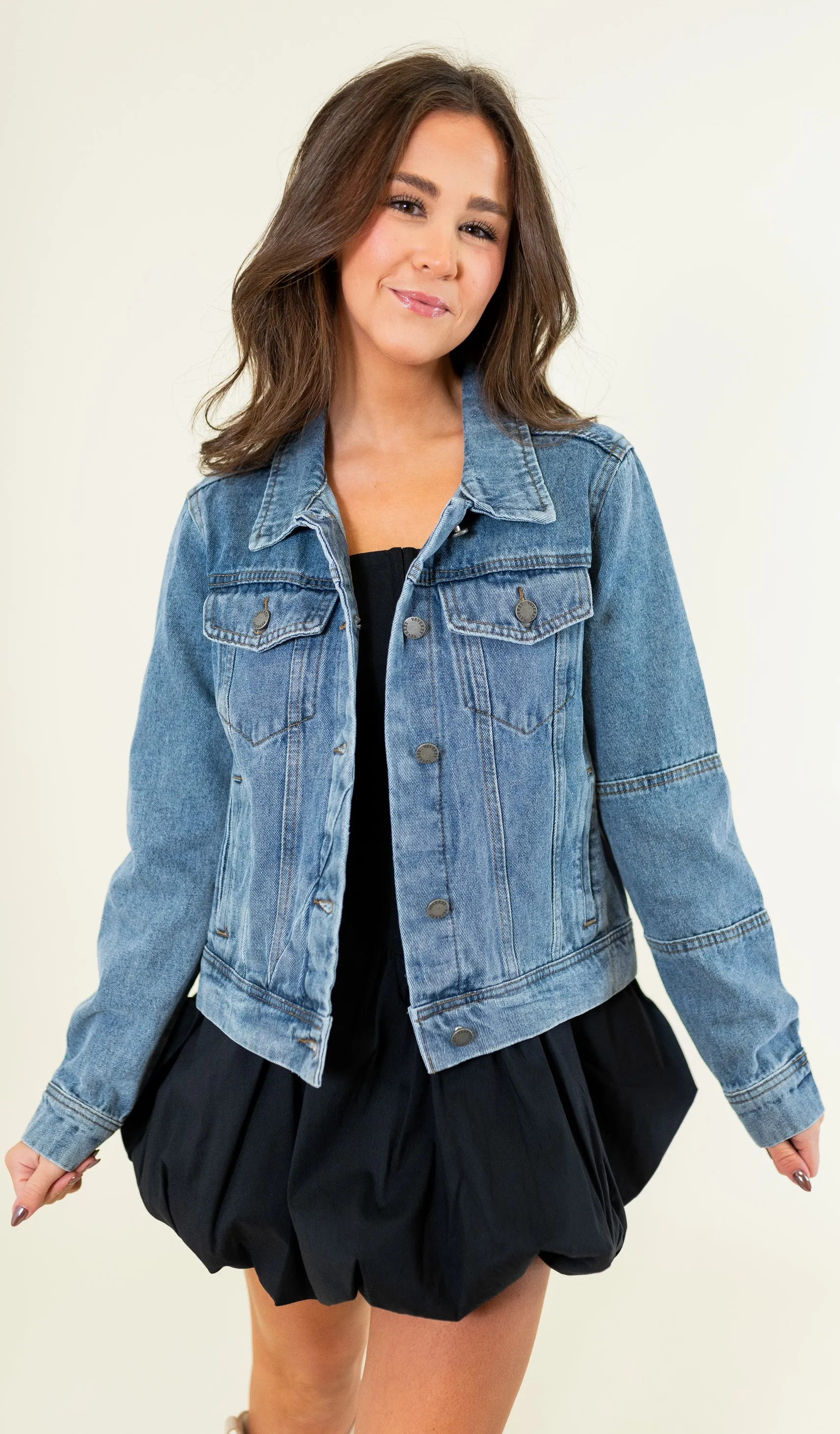 Cropped Denim Jacket
