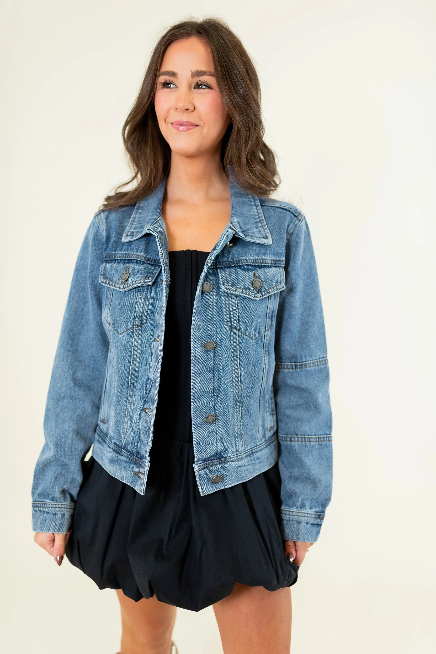 Cropped Denim Jacket