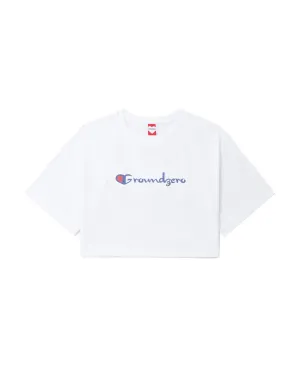 Cropped Logo-Print T-shirt