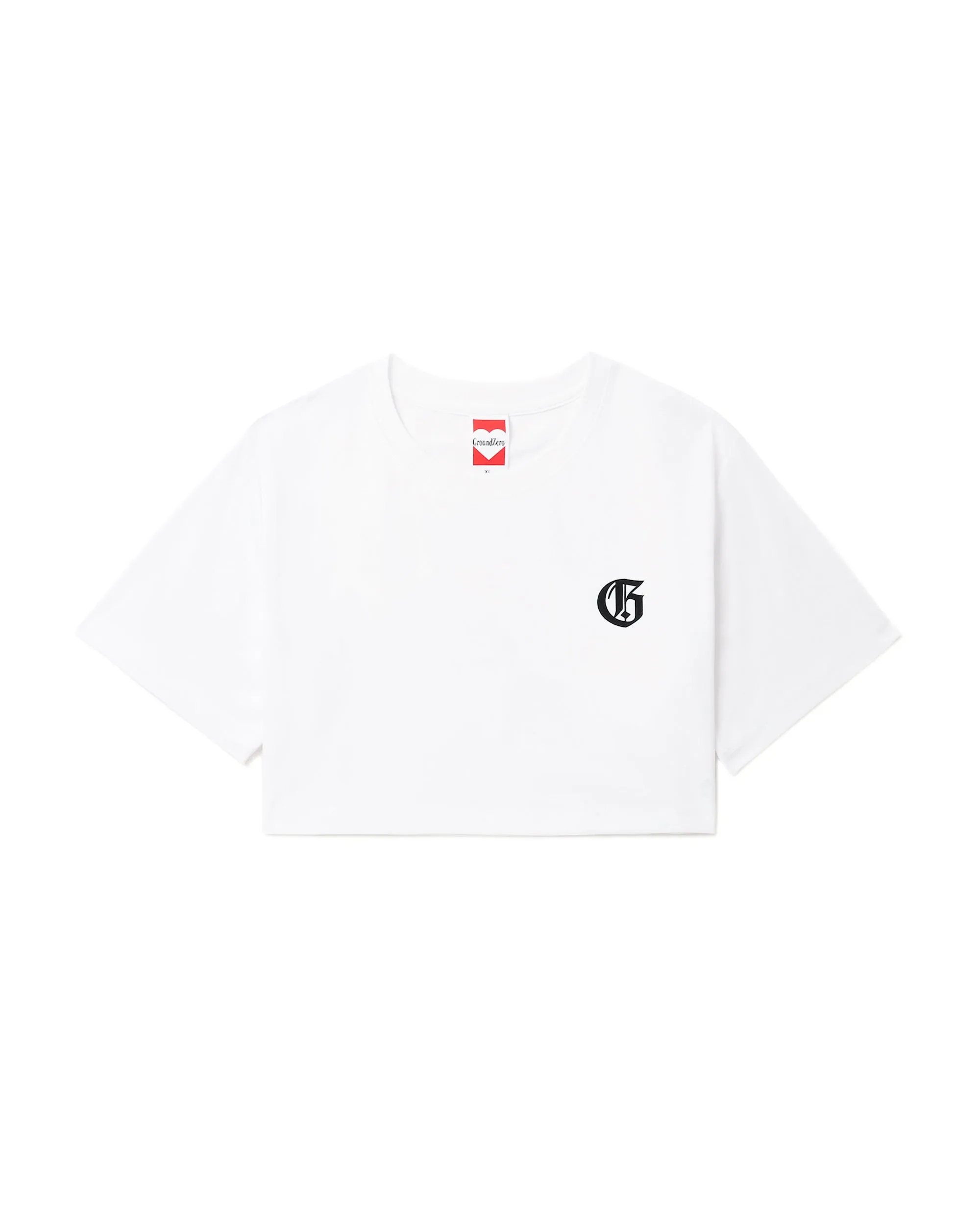 Cropped Logo-Print T-shirt
