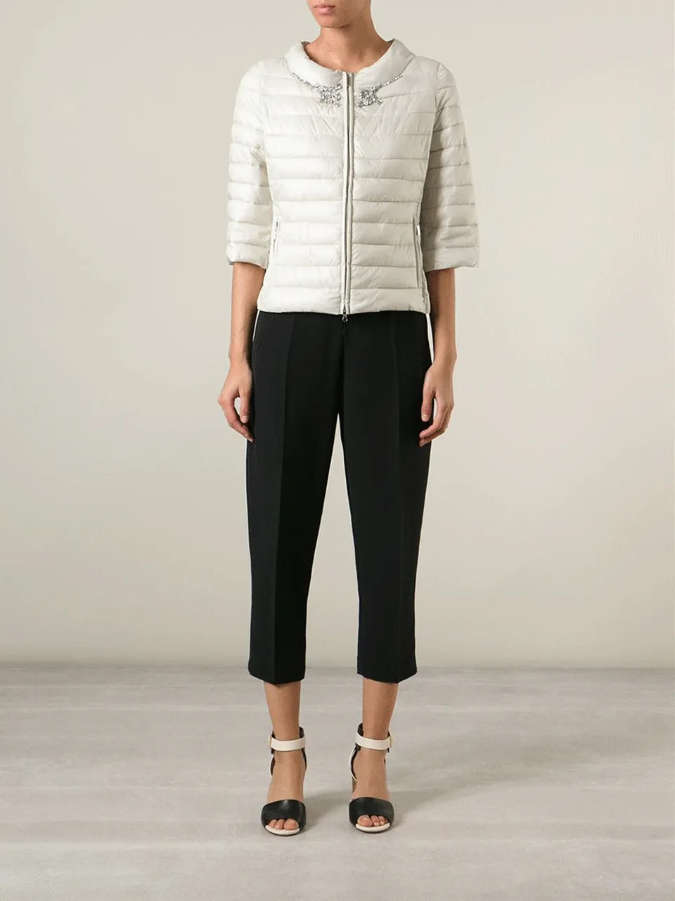 Crystal Detail Puffer Jacket