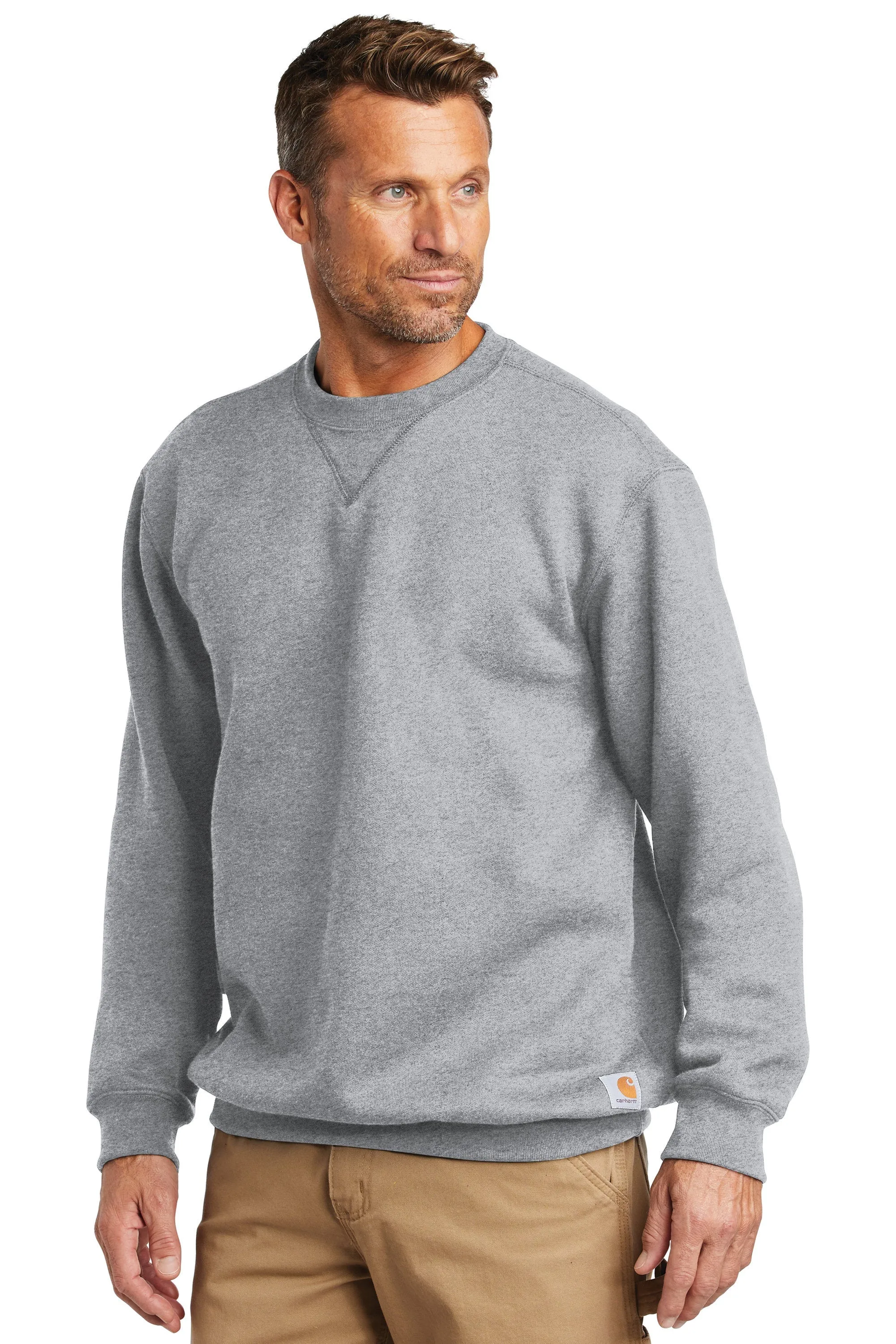 Custom Embroidered Carhartt Midweight Crewneck Sweatshirt - Includes 4in x 4in Embroidery - No Setup Cost - Just send us your logo