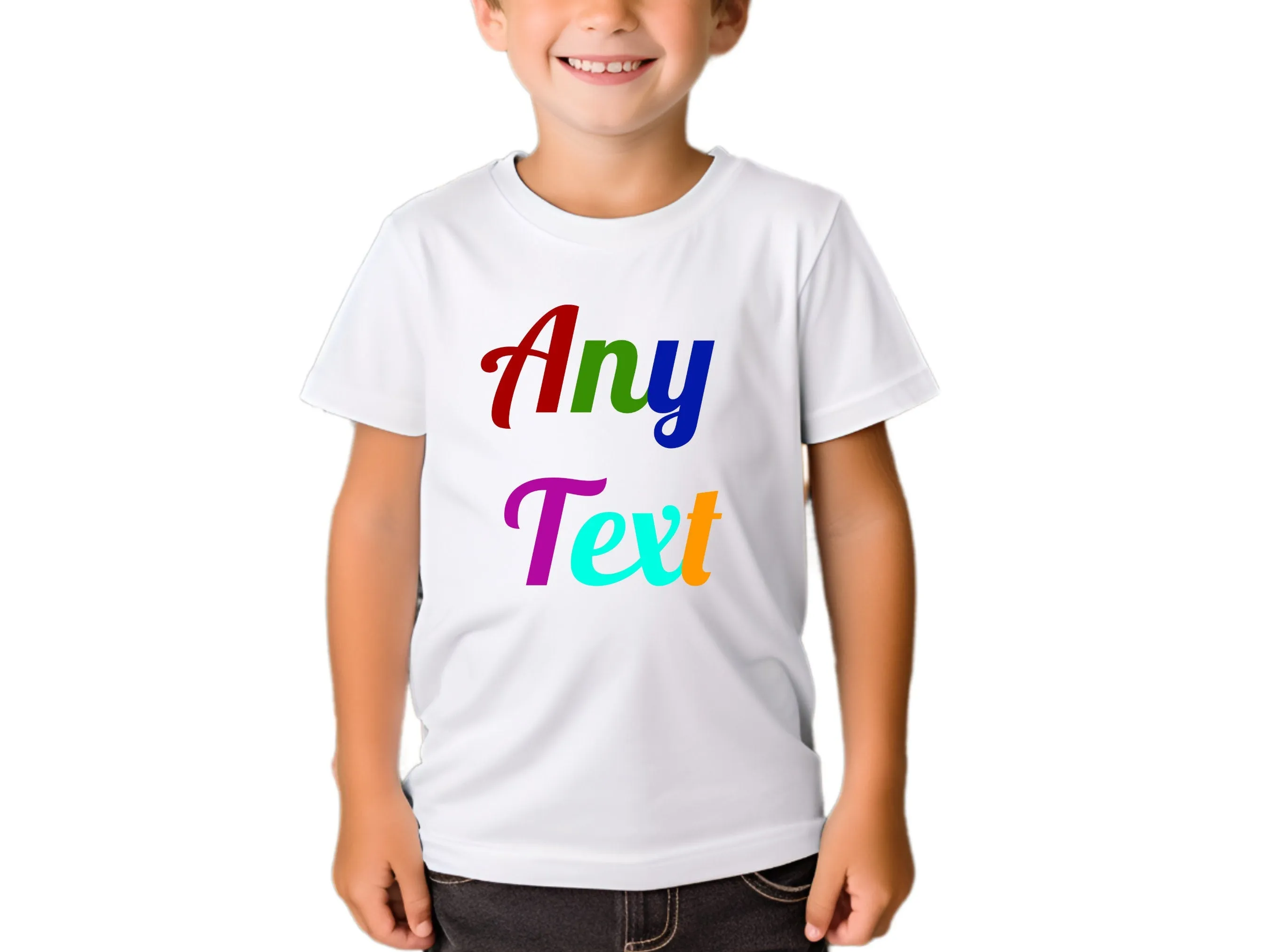 Custom Text Kids T-Shirt Gift For Kids Personalized Kids Shirt