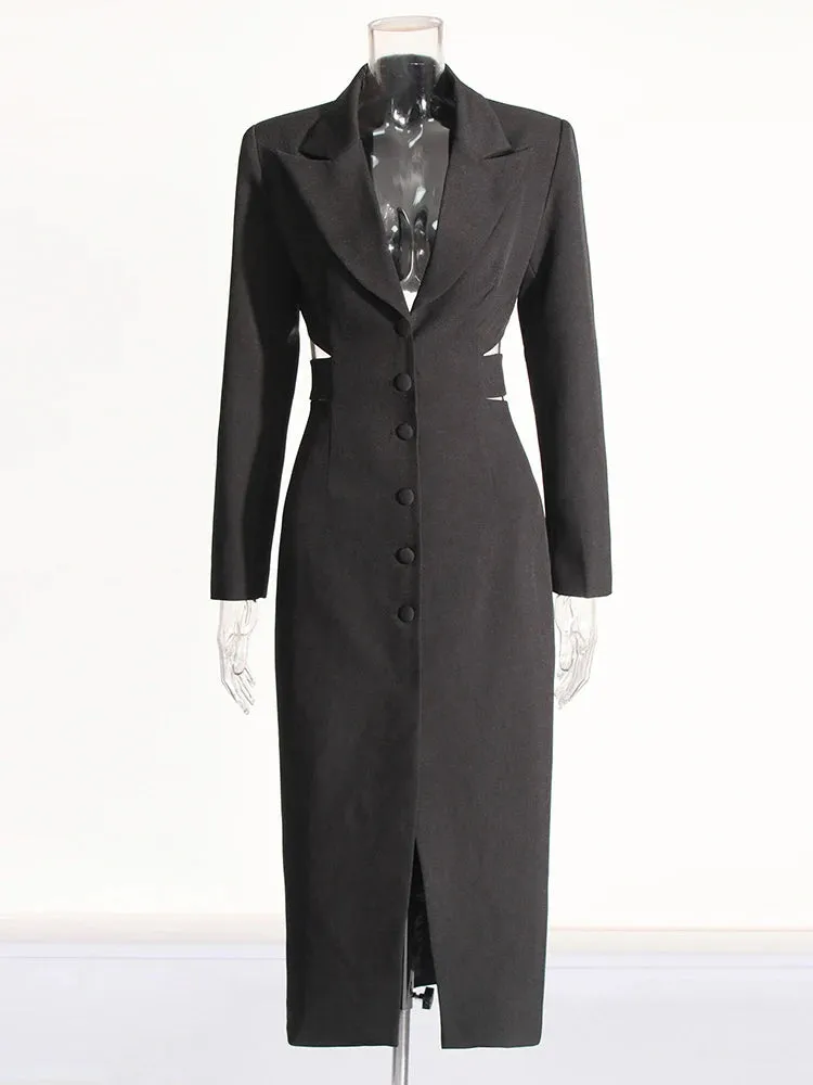 Cut-Out Blazer Dress
