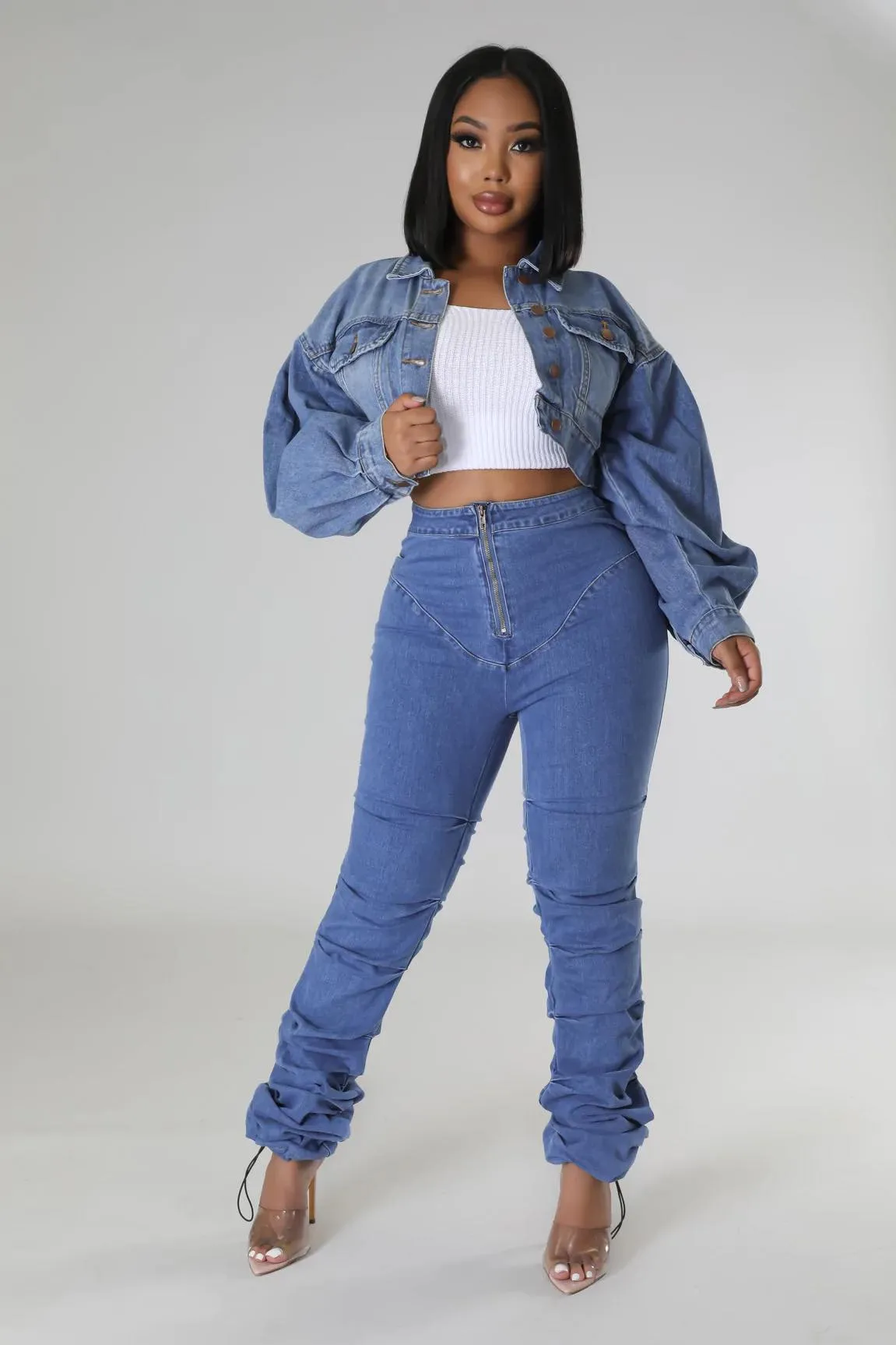 Denim Crop Jacket