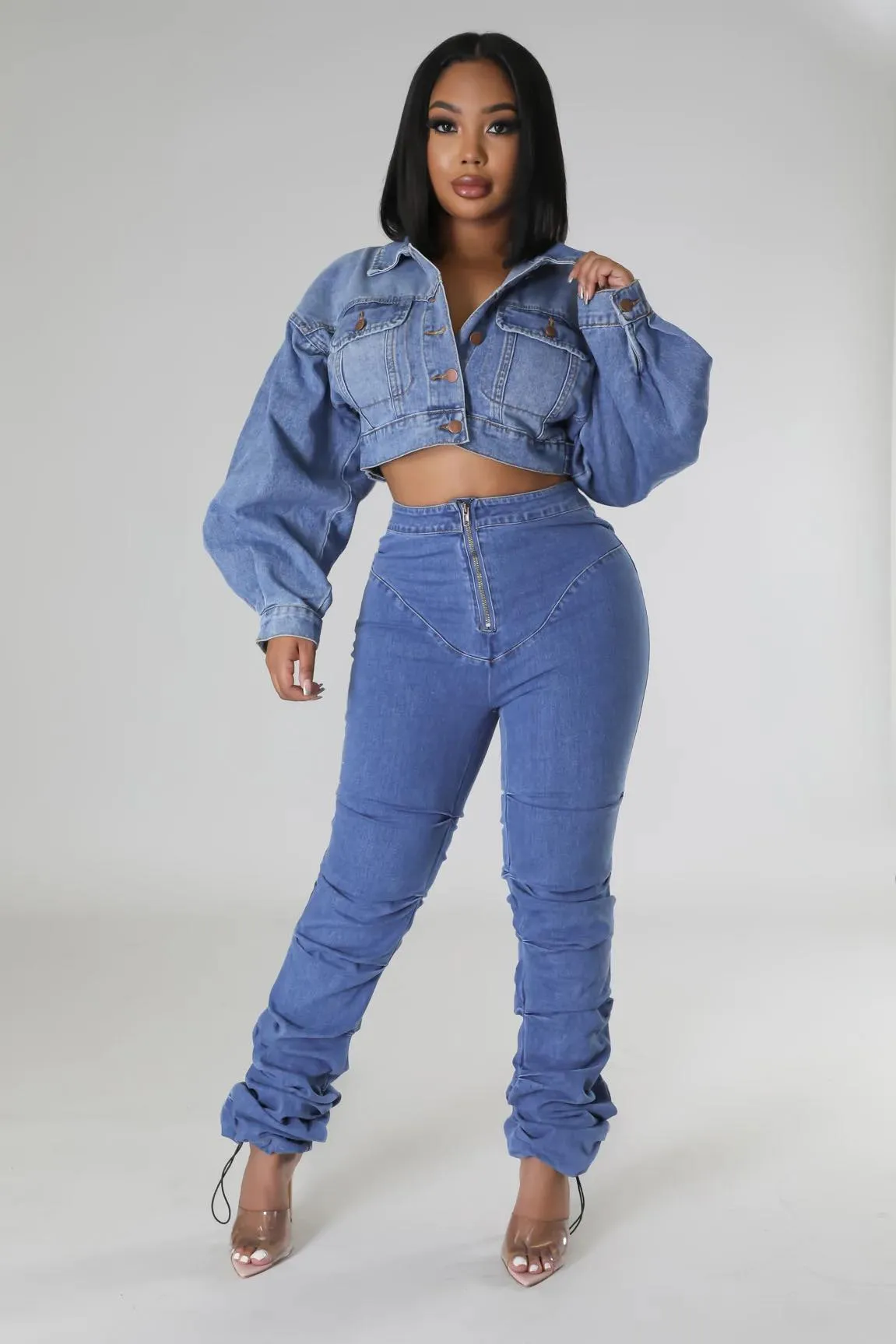 Denim Crop Jacket