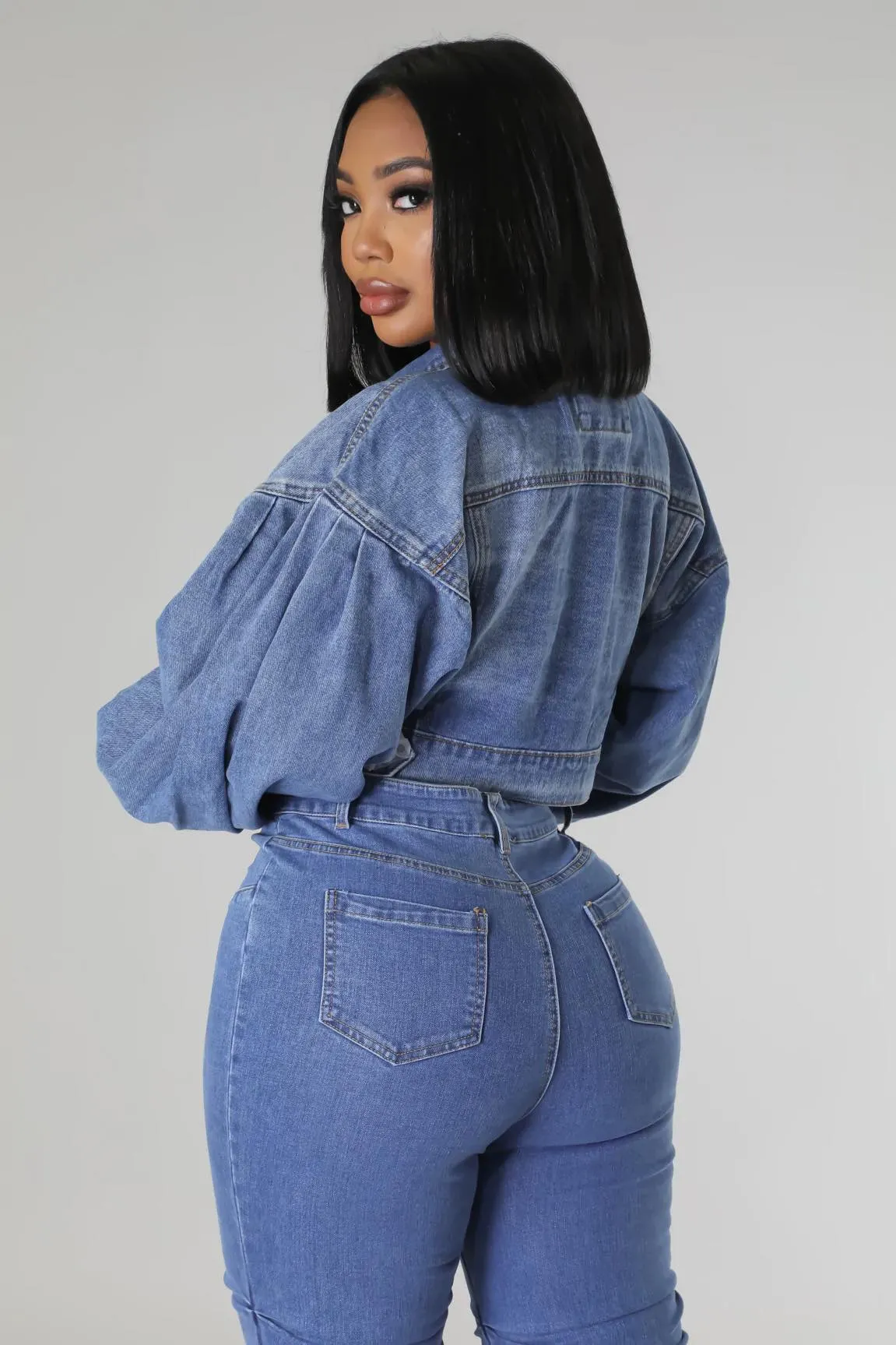 Denim Crop Jacket