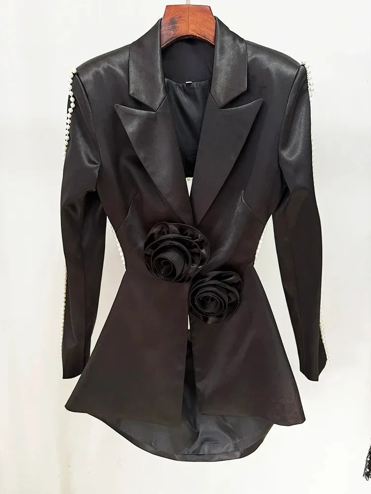 Designer high class pearly long sleeve Blazer and pants separately