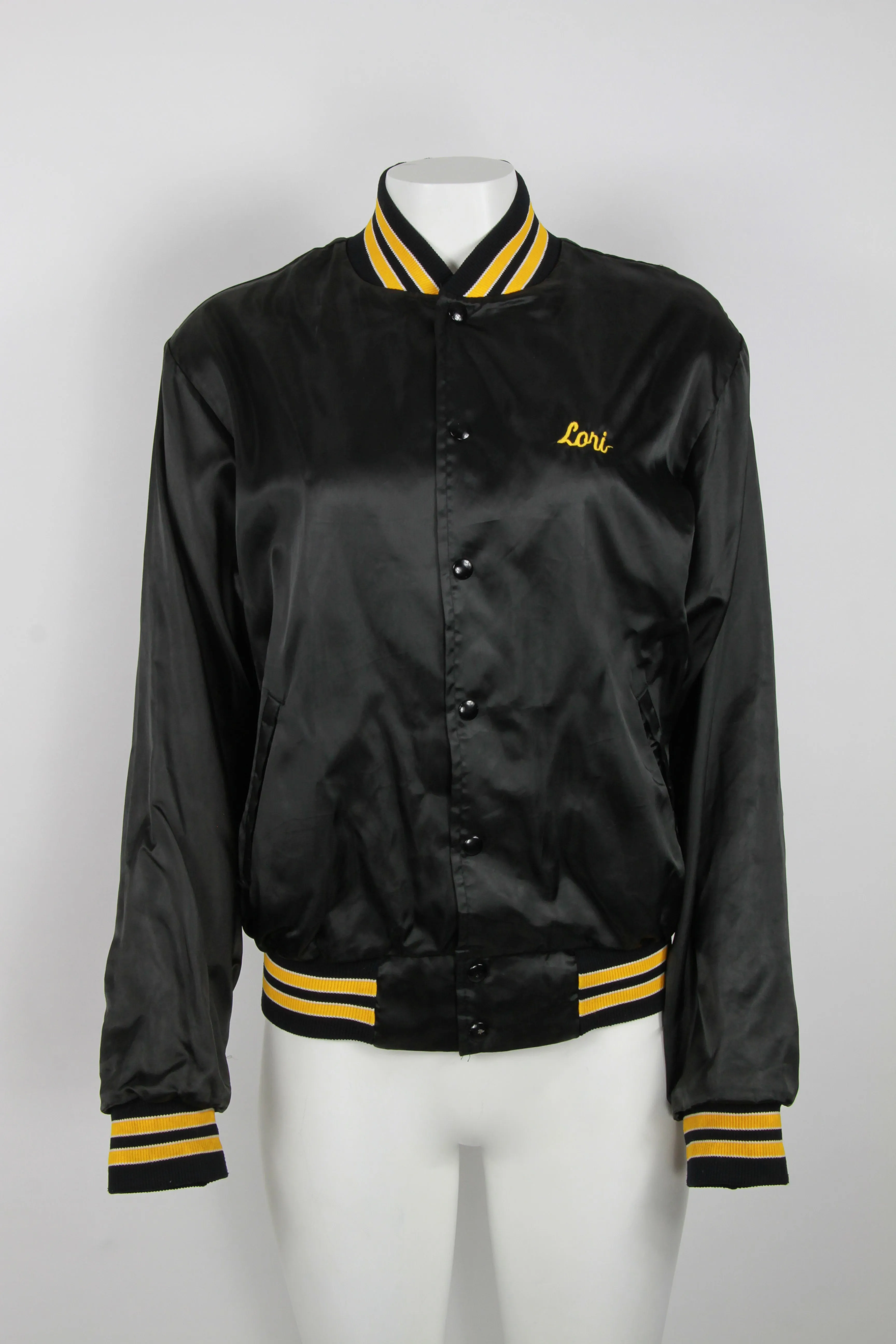 Embroidered Satin Varsity Baseball jacket - M