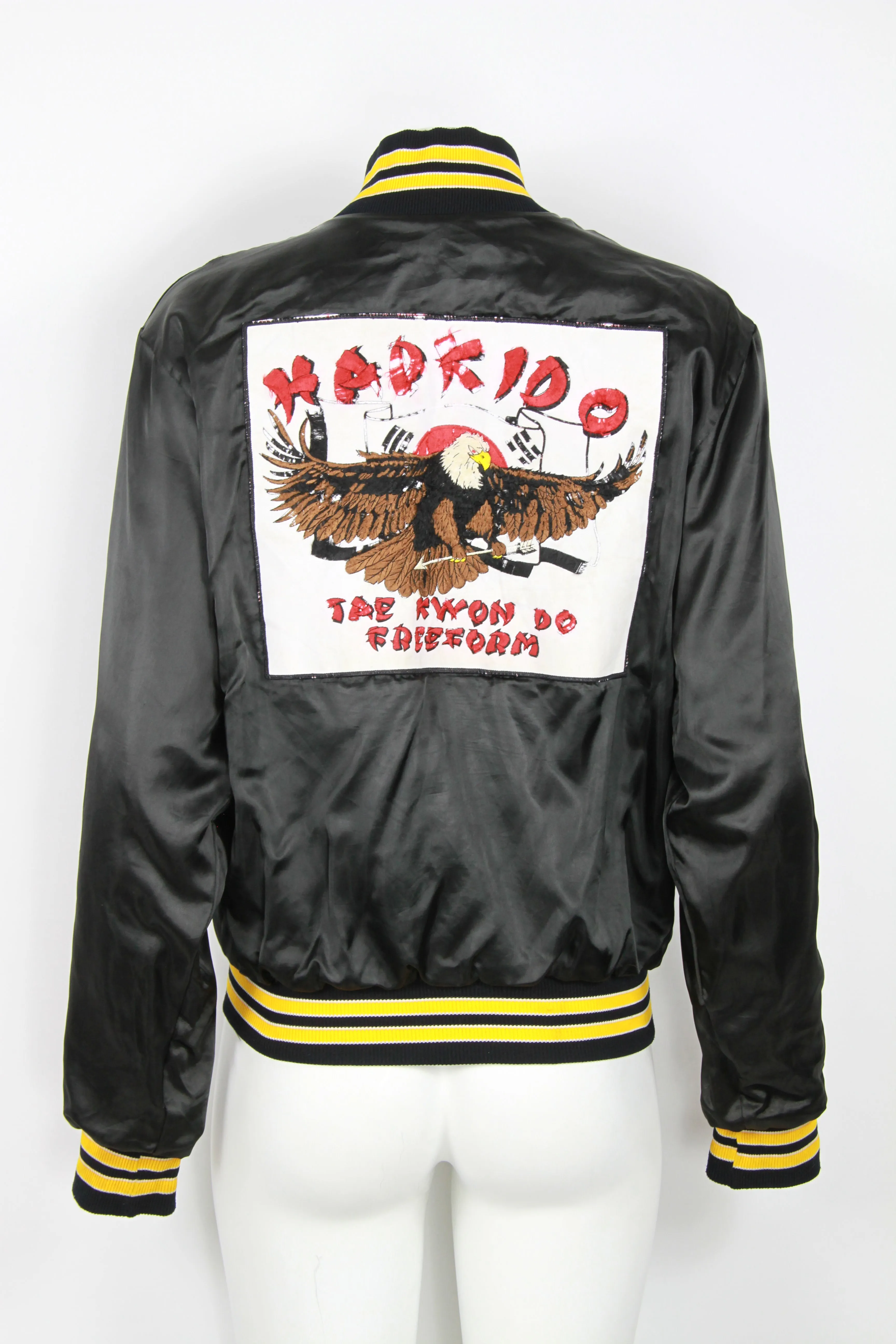Embroidered Satin Varsity Baseball jacket - M