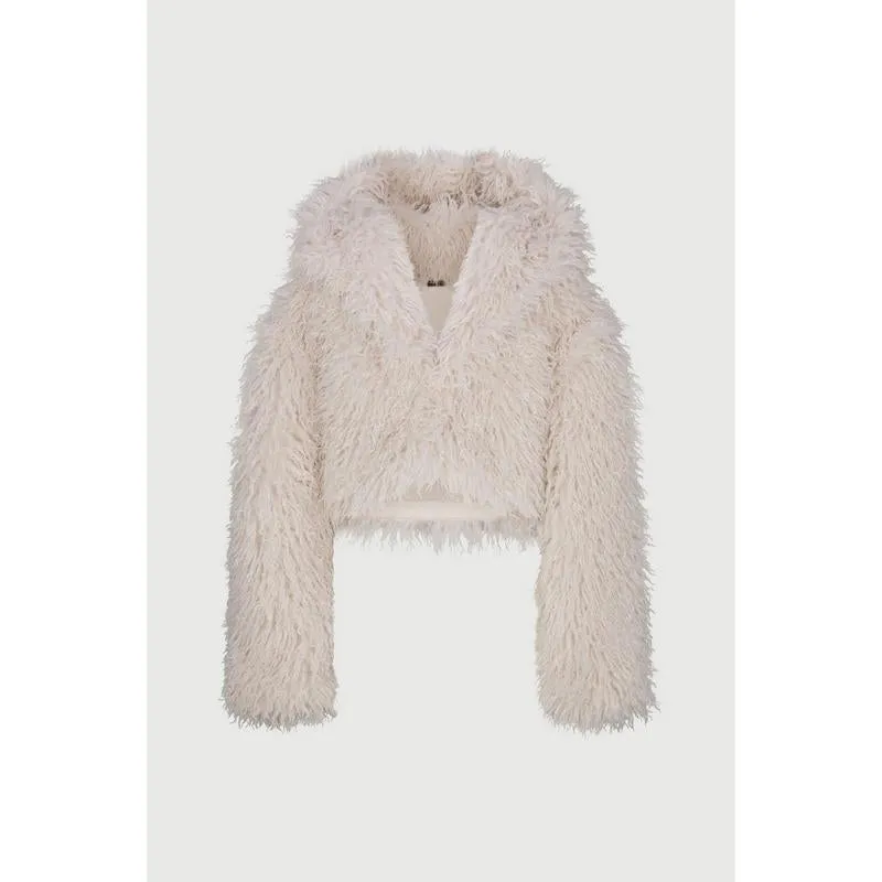 Faux Fur Cropped Jacket