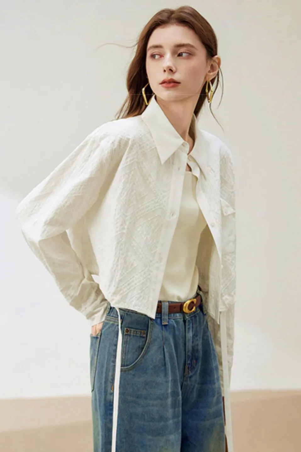 French Slim Cropped Jacket