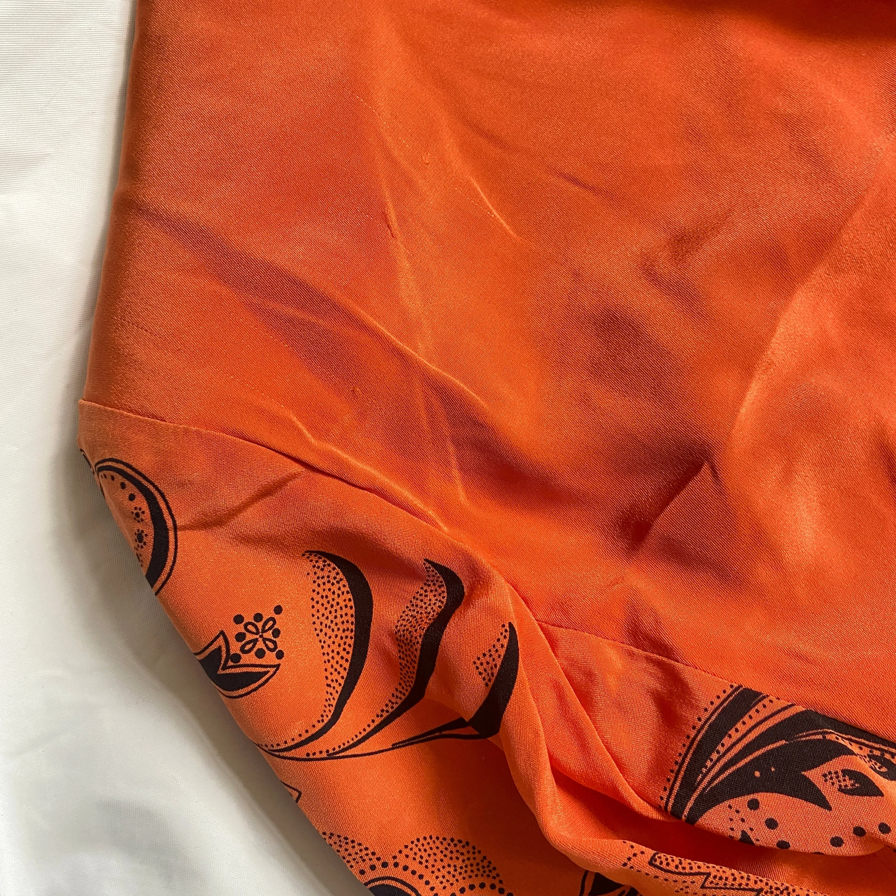 Gianni Versace 1989 orange cropped silk jacket 44