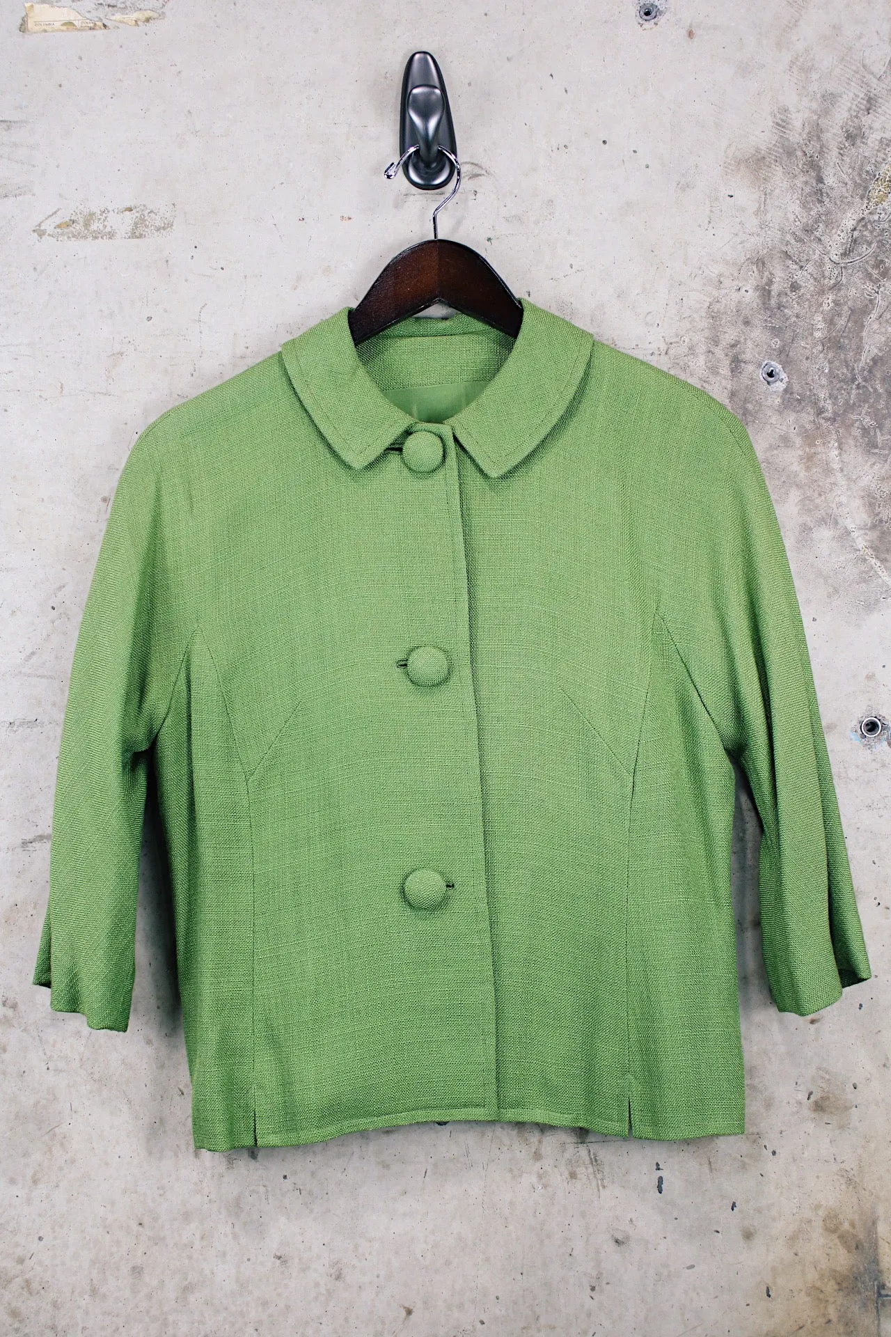 Green Cropped Lightweight Jacket