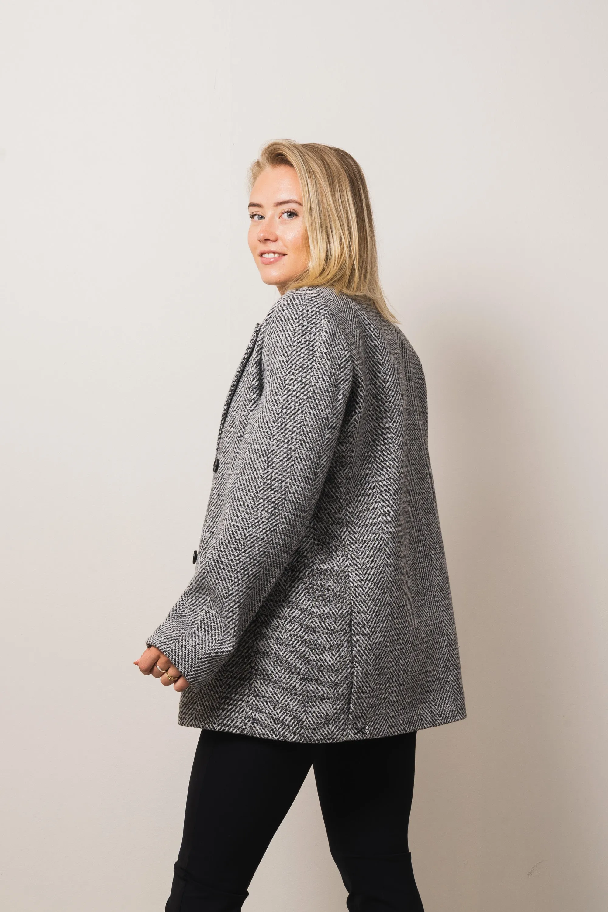 Ina Herring Oversize Blazer - Black