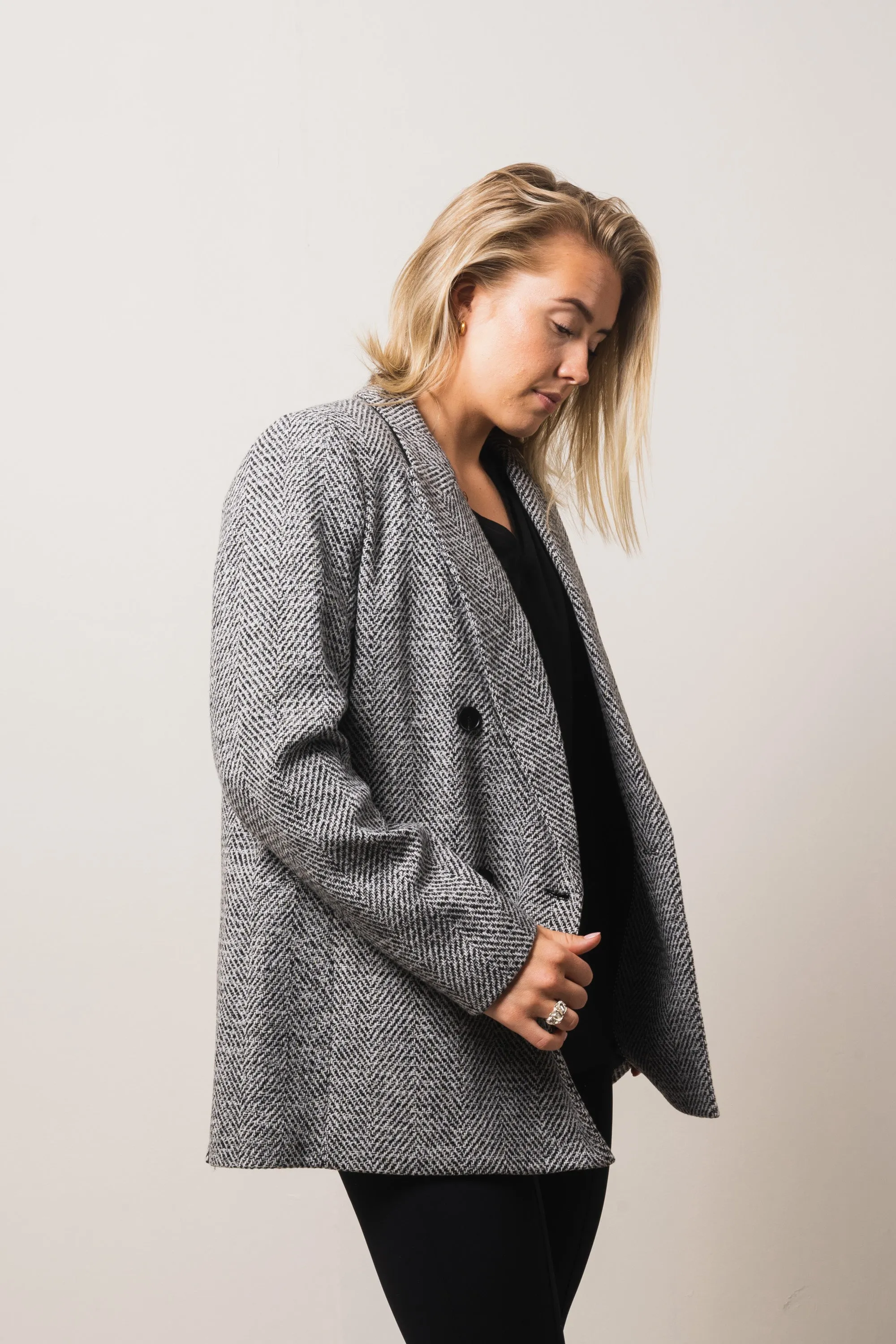 Ina Herring Oversize Blazer - Black