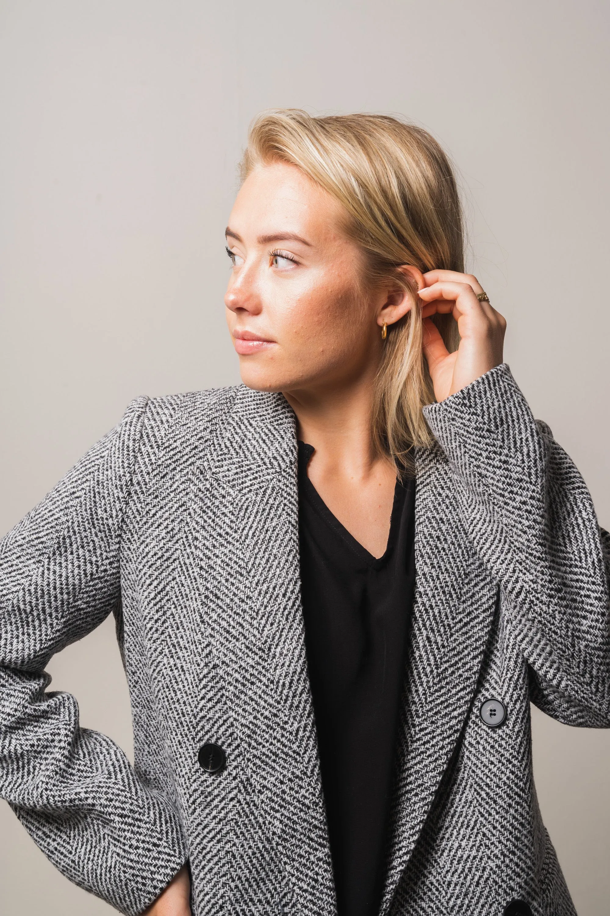 Ina Herring Oversize Blazer - Black