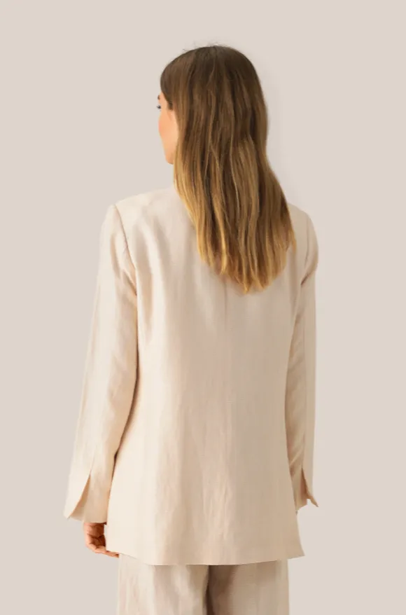 Lia Blazer - Cream Tan