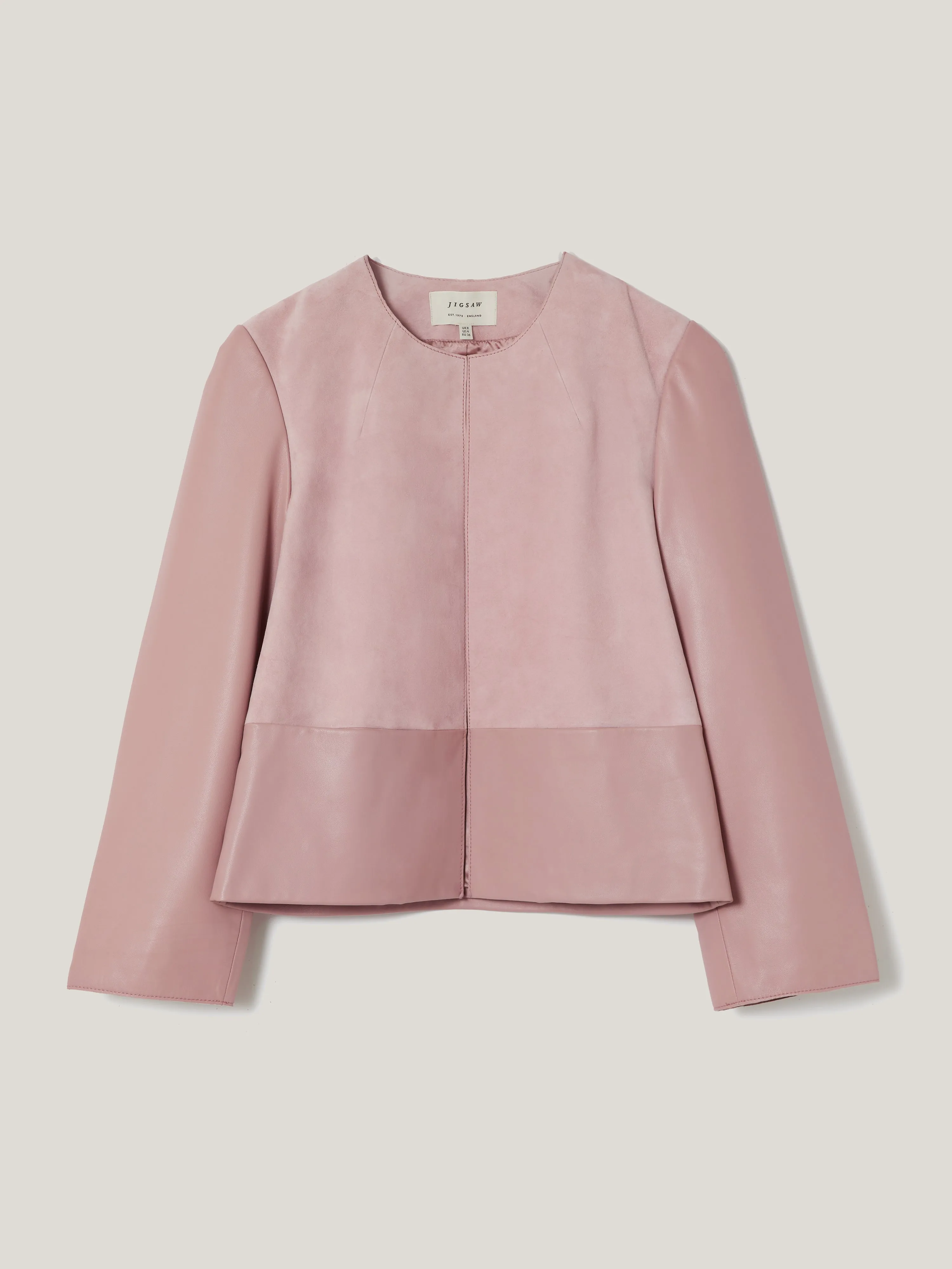 Nakoa Leather Mix Jacket | Pink