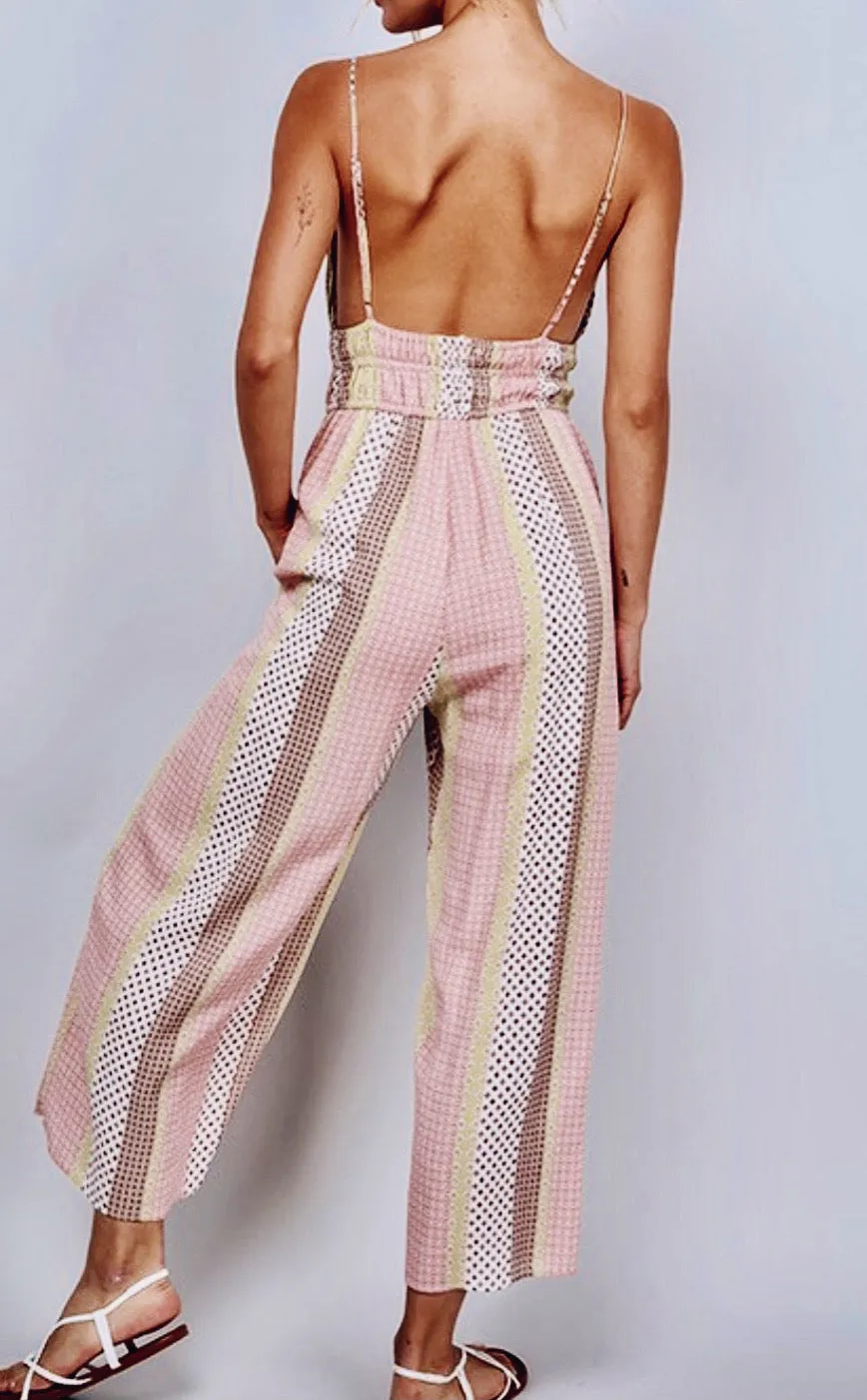 On The Way Cropped Jumpsuit