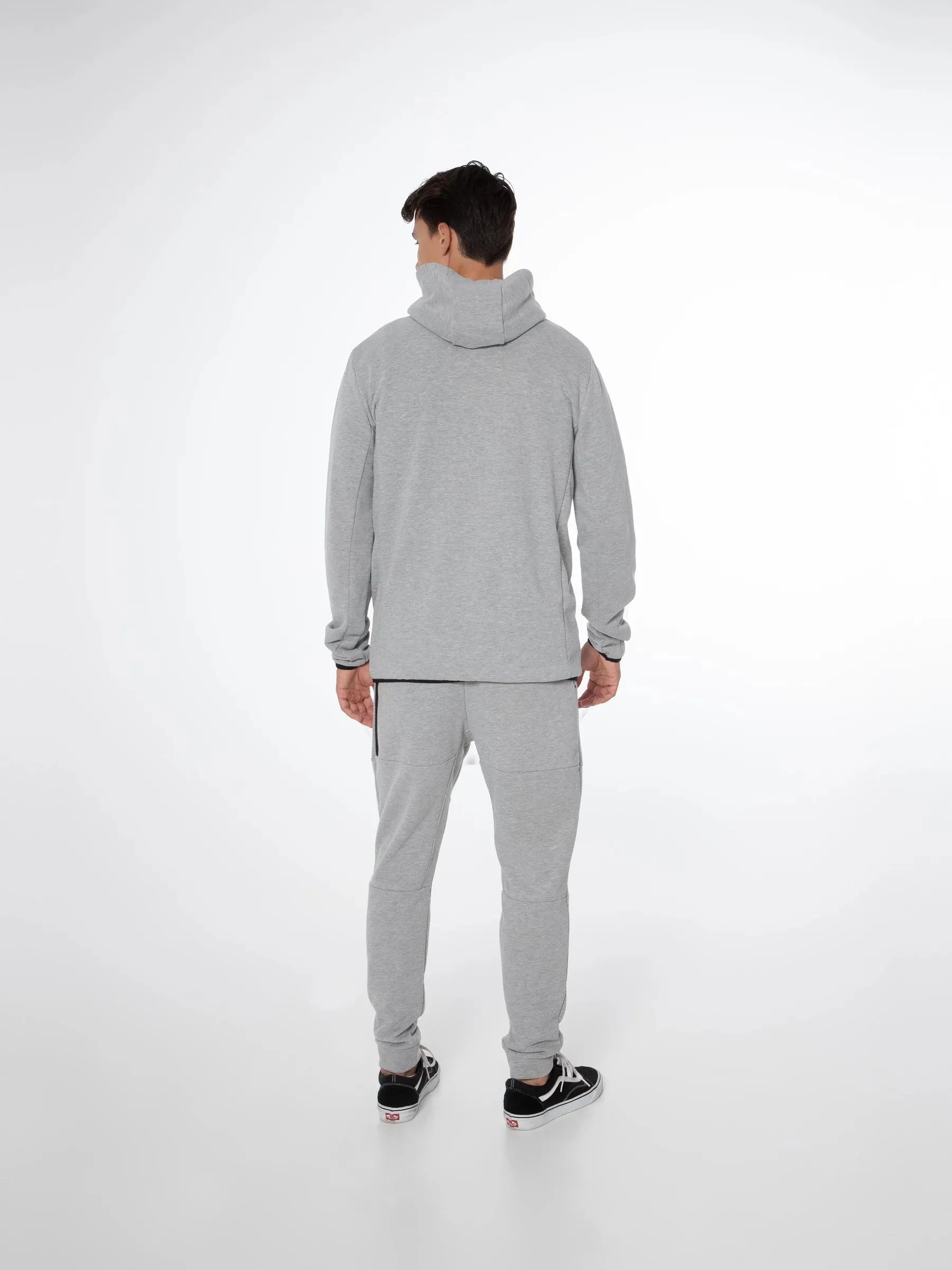 Protest NXGARISTOTLE Men's Front Zip Hoodie - Dark Grey Melee