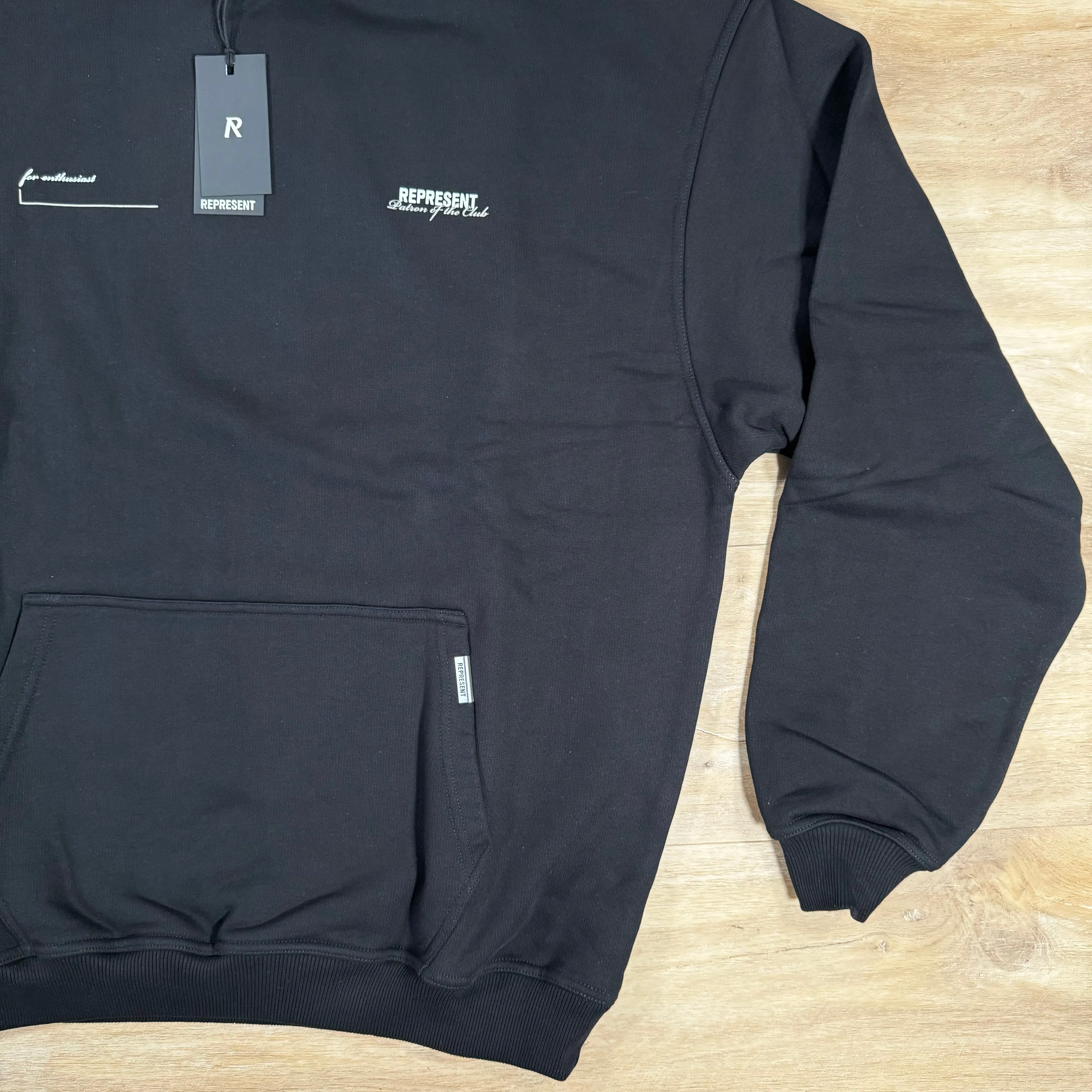 Represent Patron Of The Club Hoodie in Black