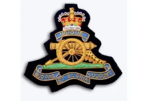Royal Artillery Bullion Wire Blazer Badge