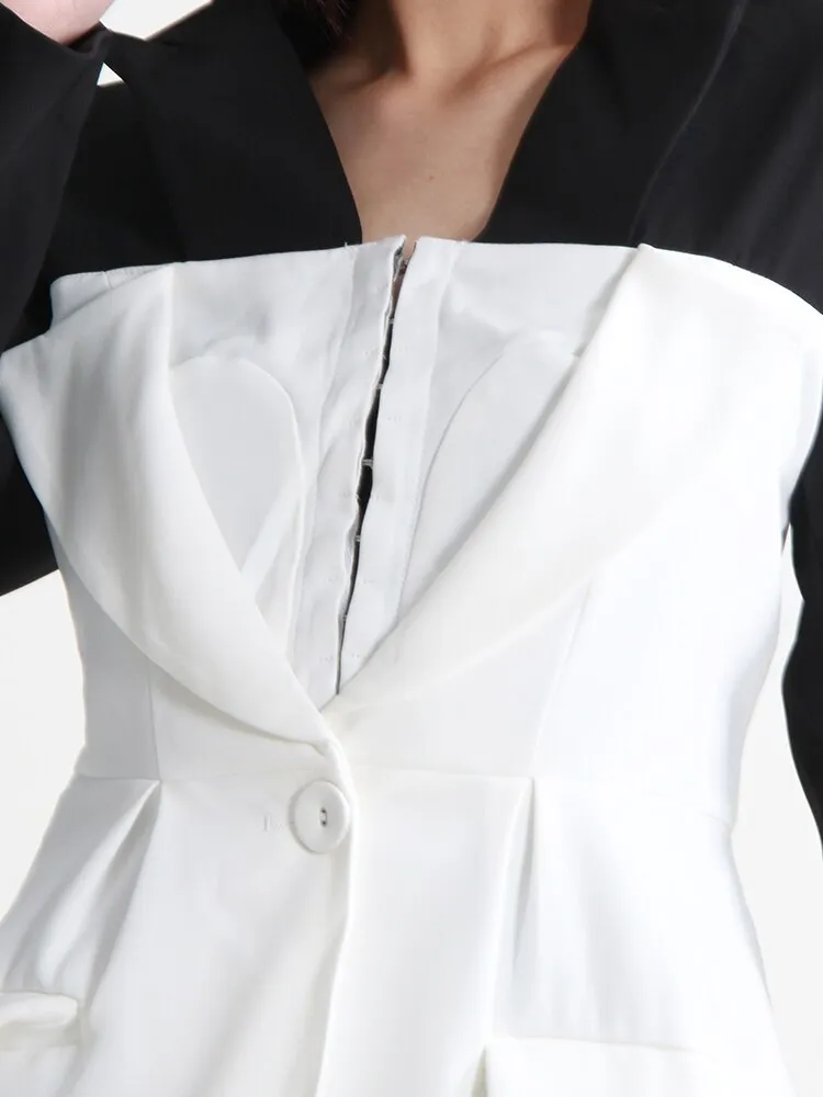 Single Button Casual Blazer
