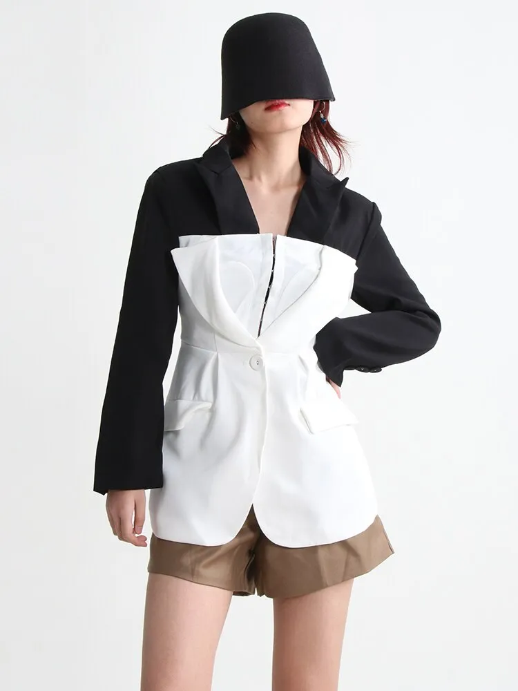 Single Button Casual Blazer