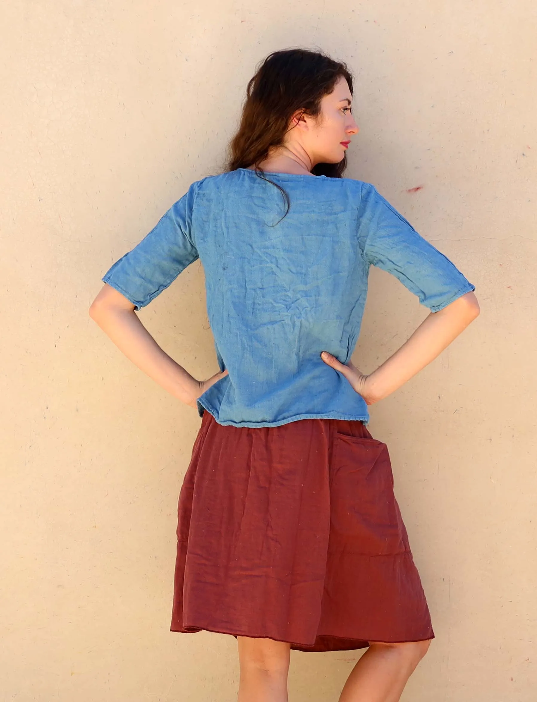 Sita Shift Cropped Shirt