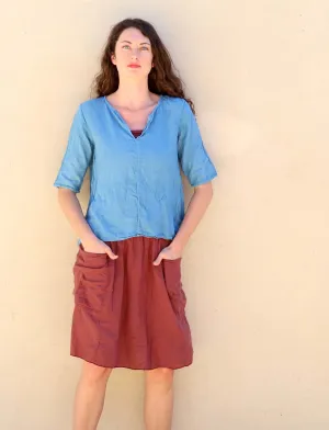 Sita Shift Cropped Shirt