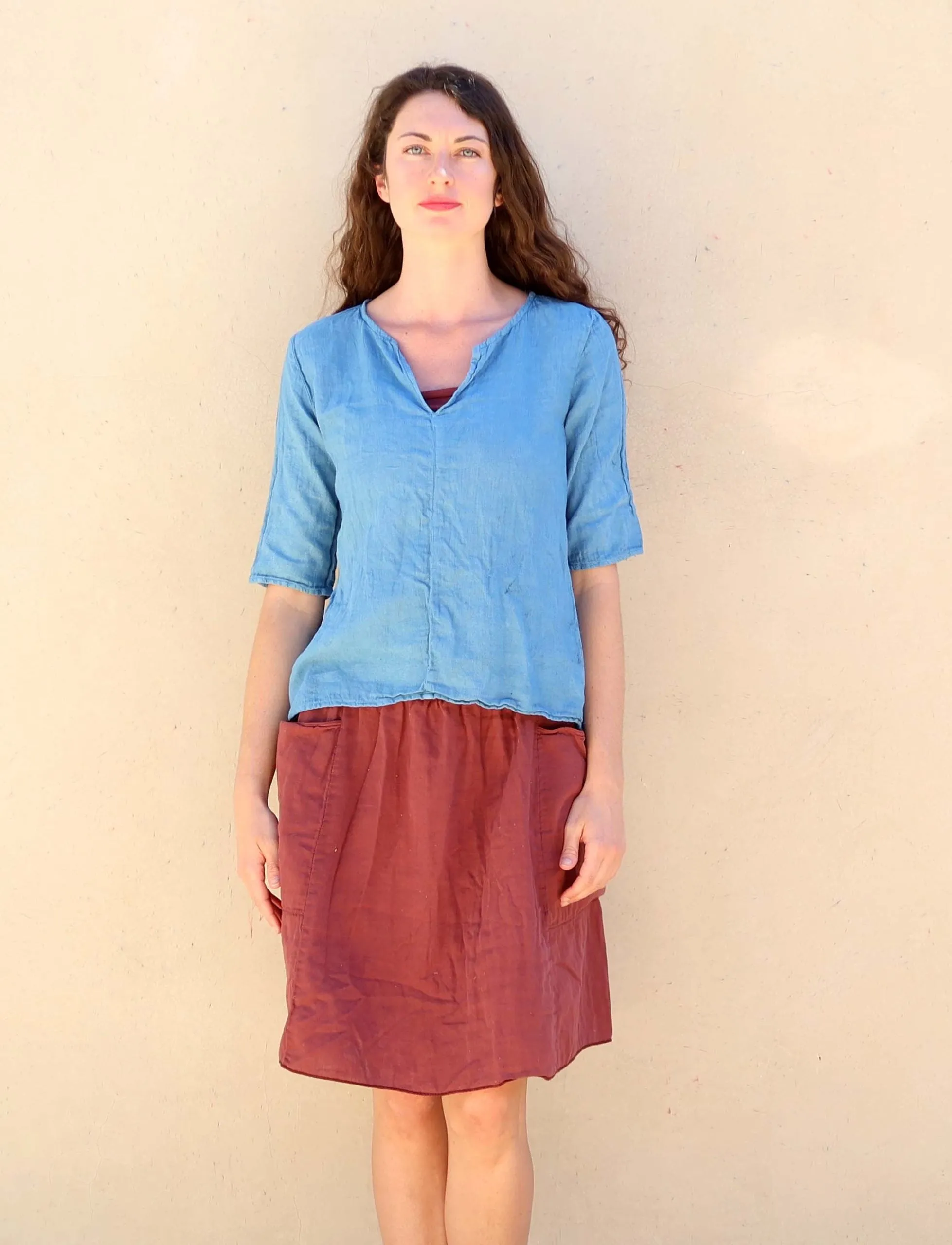 Sita Shift Cropped Shirt