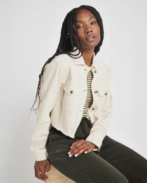 Splendid Mavis Cropped Jacket in Moonstone